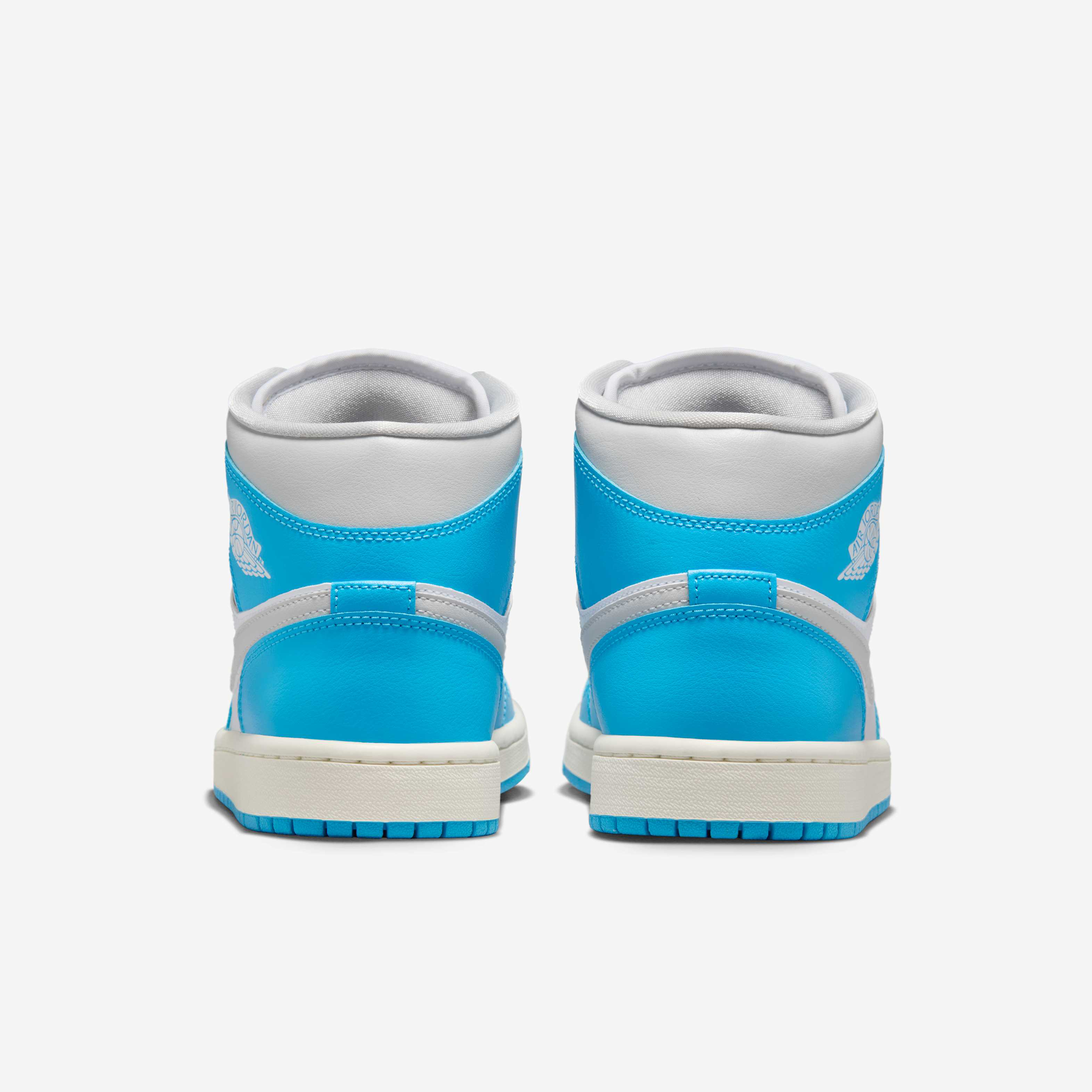 Buy Air Jordan 1 Mid Women's Shoes - Dark Powder Blue/White