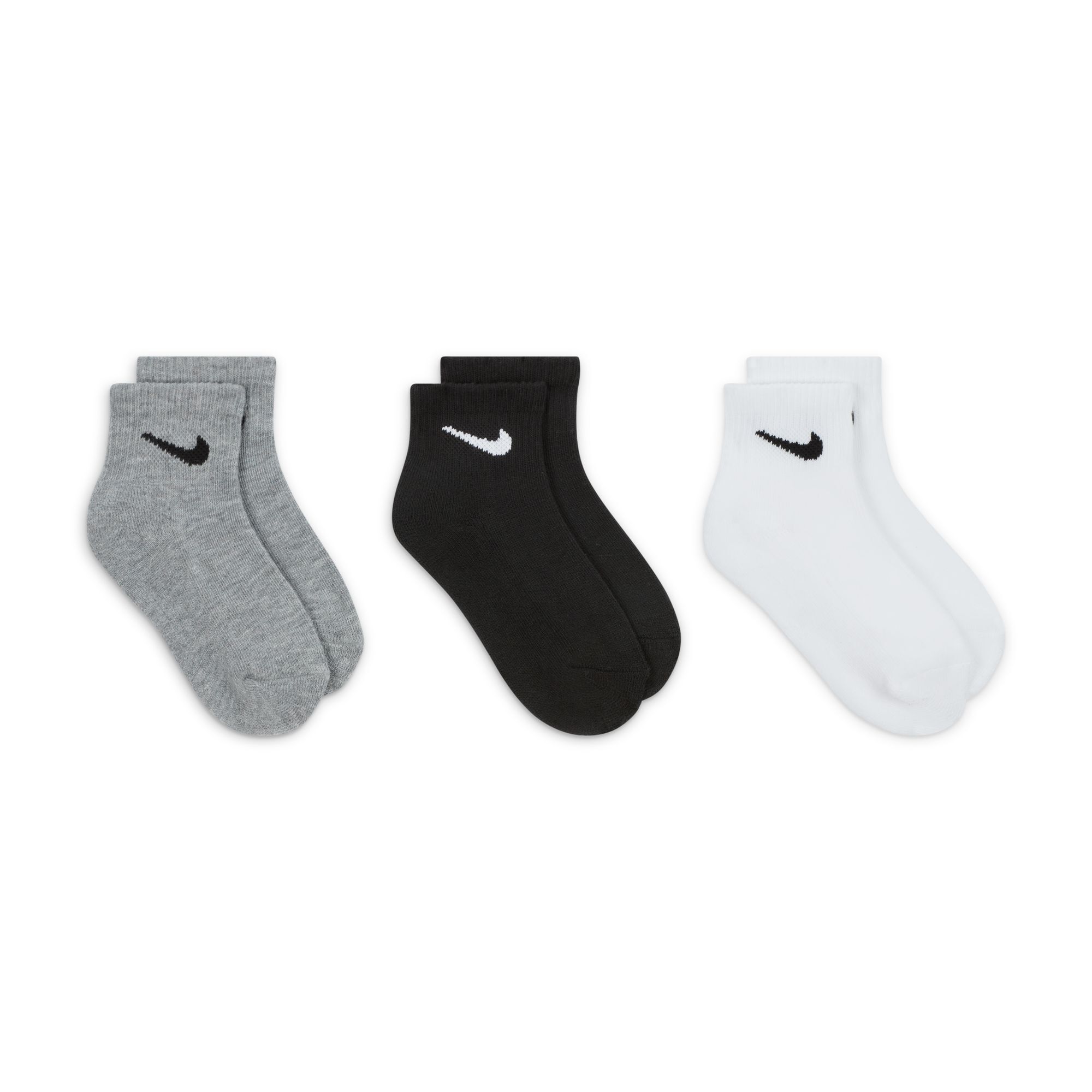 white nike ankle socks junior