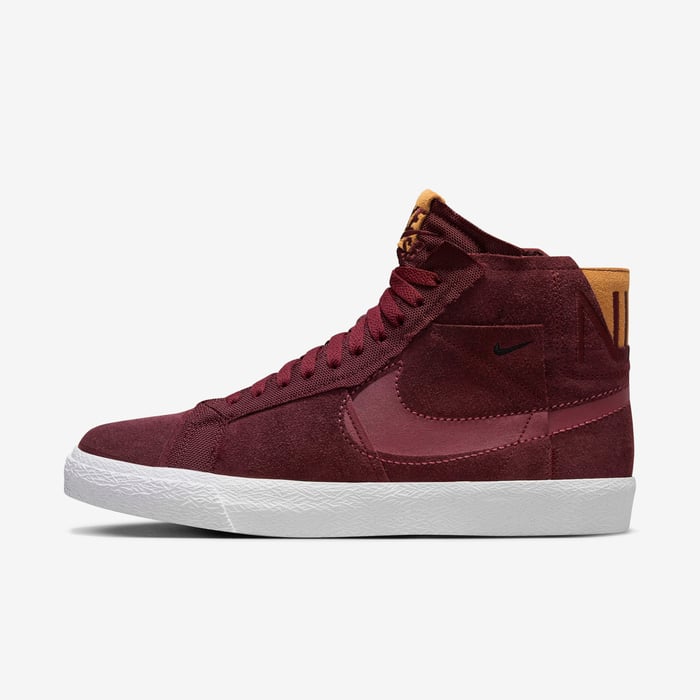 Buy Nike SB Zoom Blazer Mid Premium Skate Shoes Night Maroon