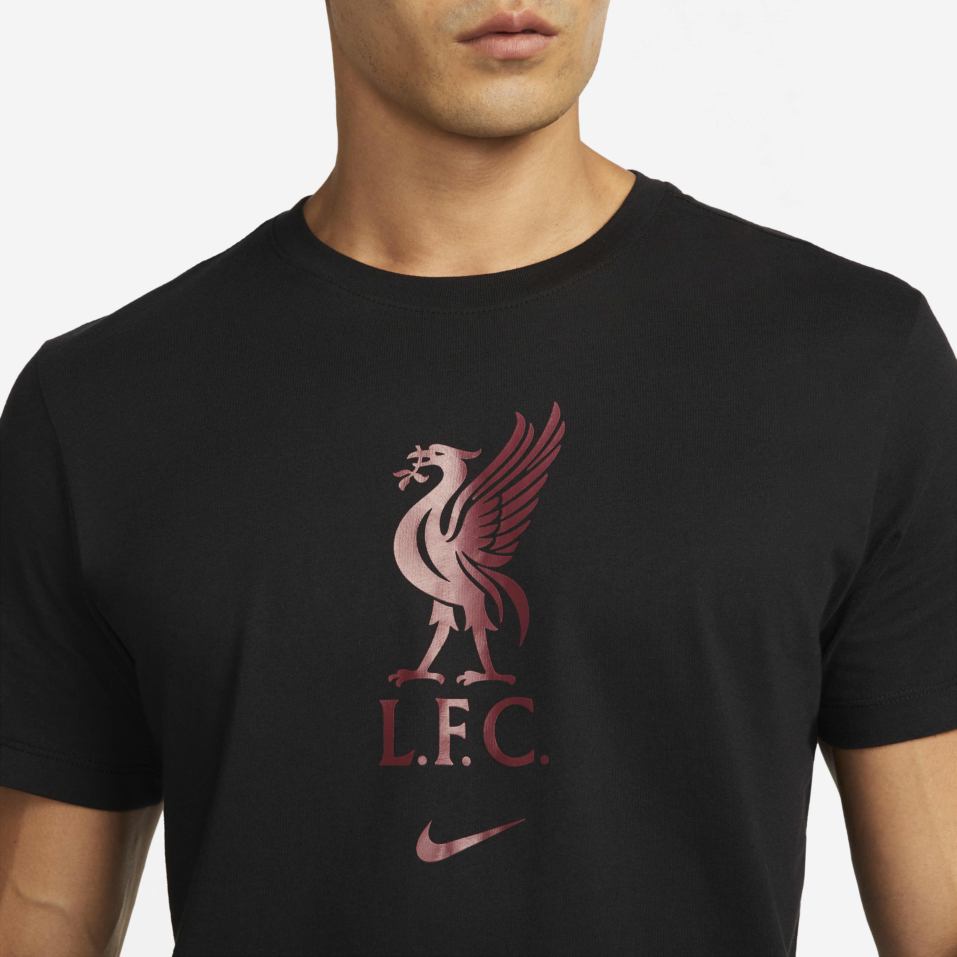 Buy Liverpool F.C. Men's Football T-Shirt - Black/Tough Red Buy Liverpool F.C. Men's Football T-Shirt - Black/Tough Red