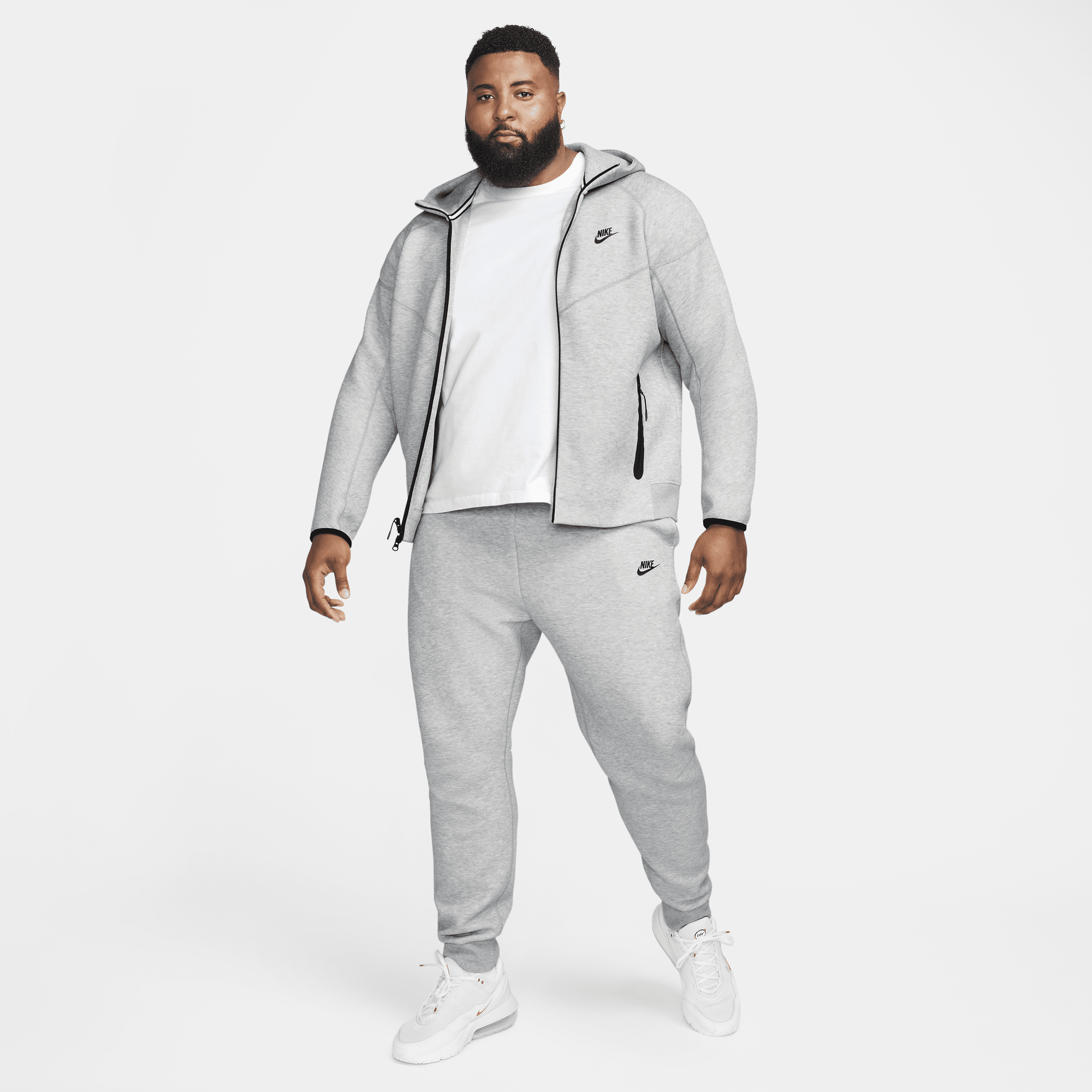 Nike tech sales fleece gray