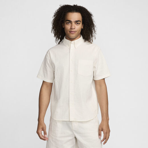 T-Shirts & Tops-Nike, Nike Life, Men's Short-Sleeve Seersucker Button-Down Shirt
