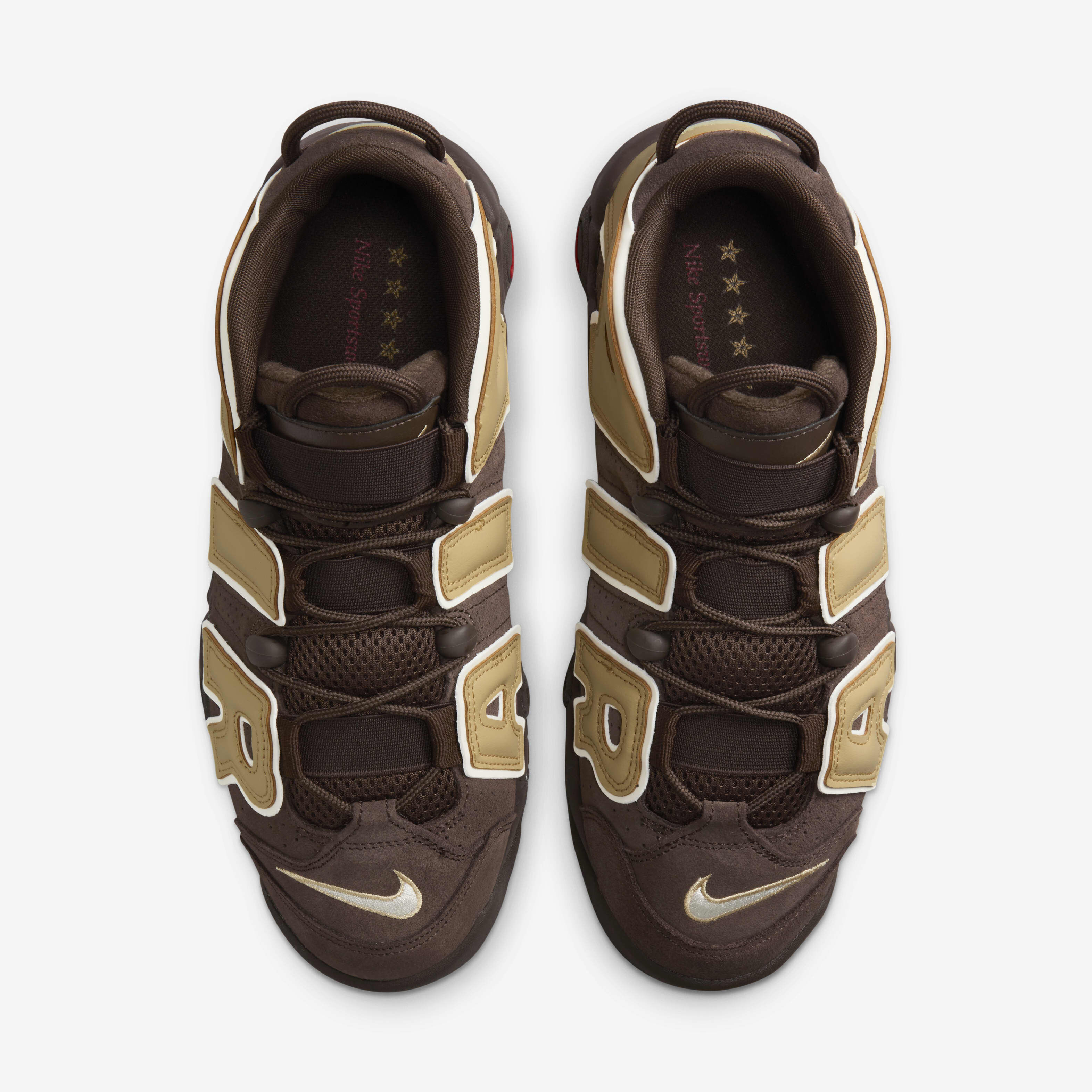 Nike uptempo black gold top