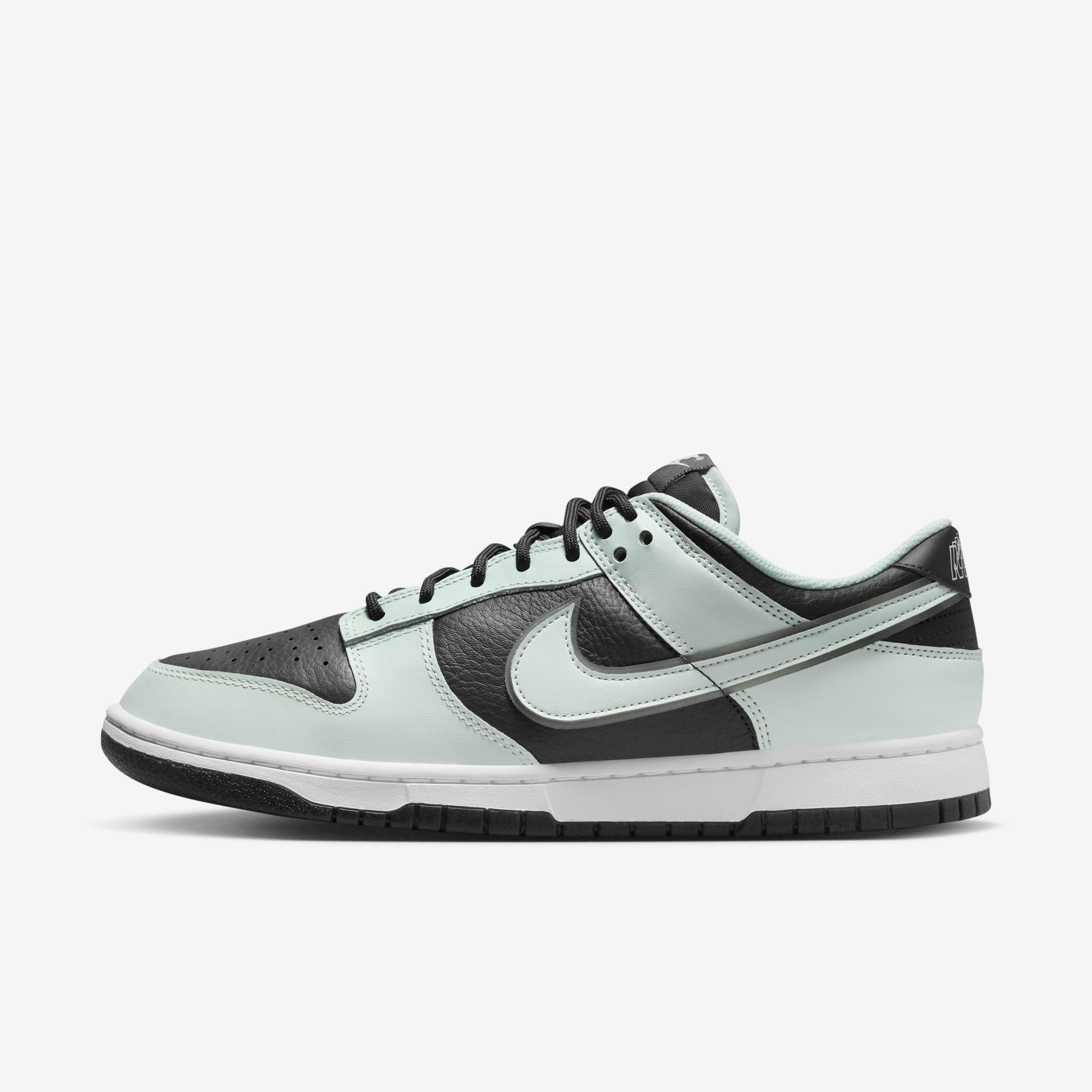 Buy Nike Dunk Low Retro Premium Men s Shoes Dark Smoke Grey White Barely Green Nike Saudi Official