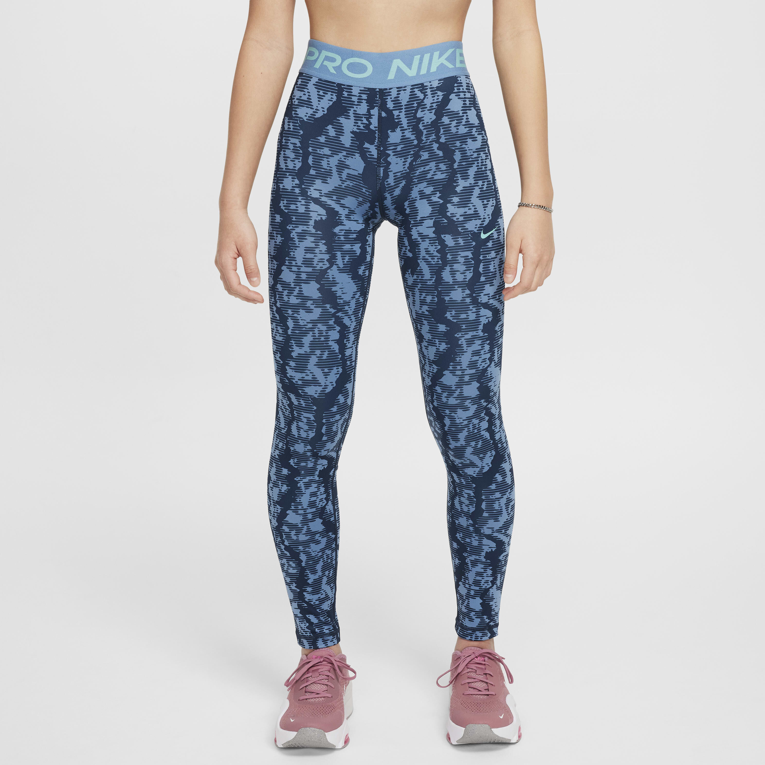 Buy Nike Pro Girls Dri FIT Mid Rise Leggings Nike Saudi Official