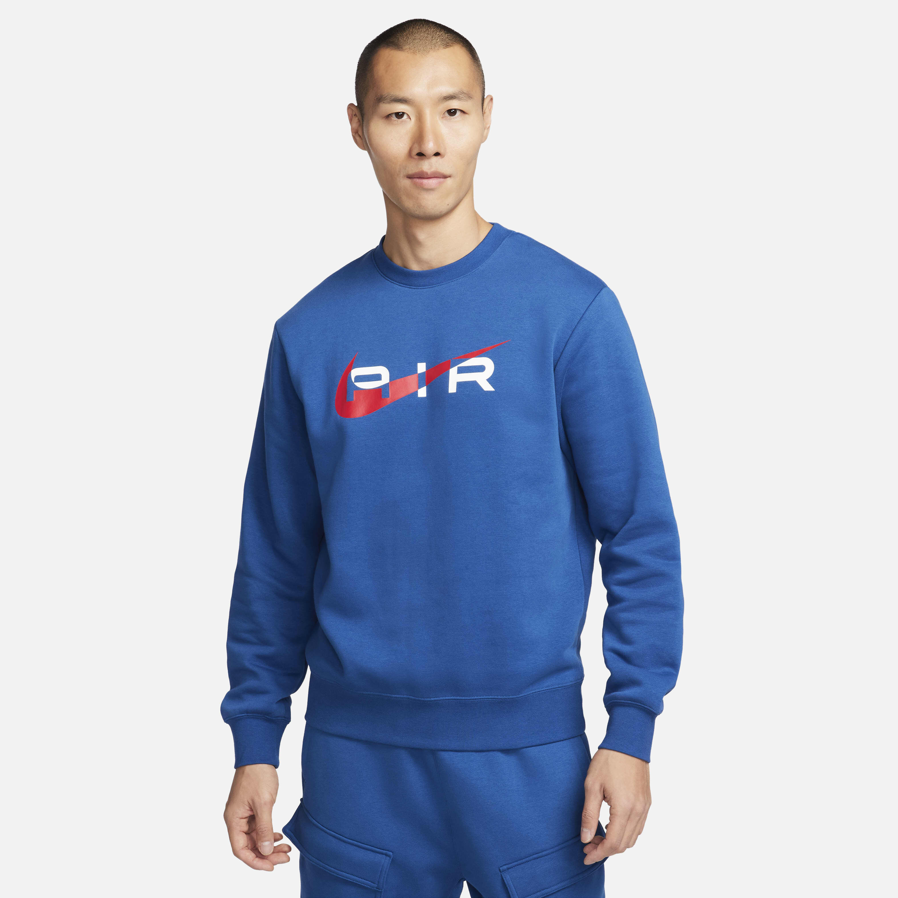 Nike air men's fleece crew sweatshirt cheap