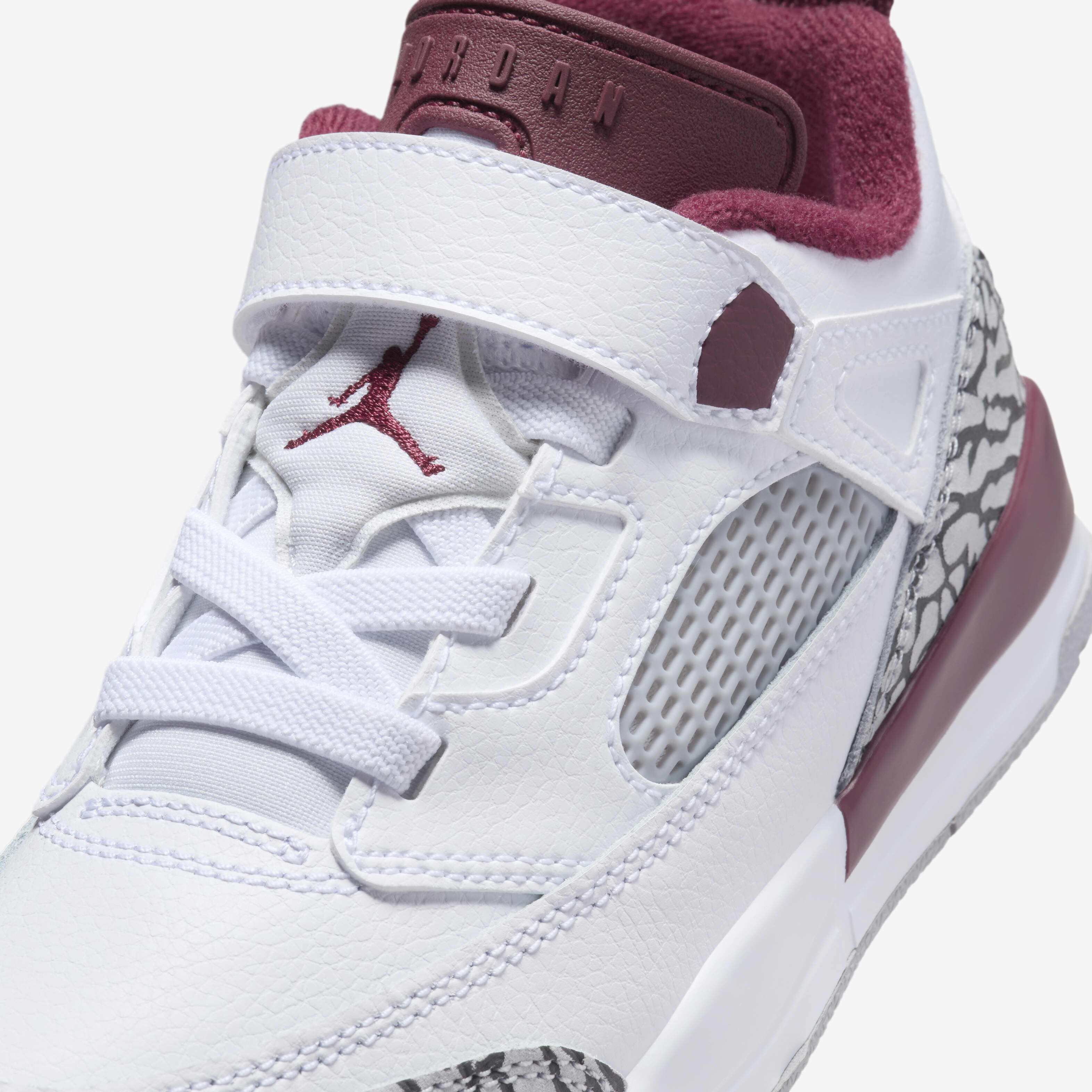 Buy Jordan Spizike Low Younger Kids Shoes White Wolf Grey Anthracite Team Red Nike Saudi Official