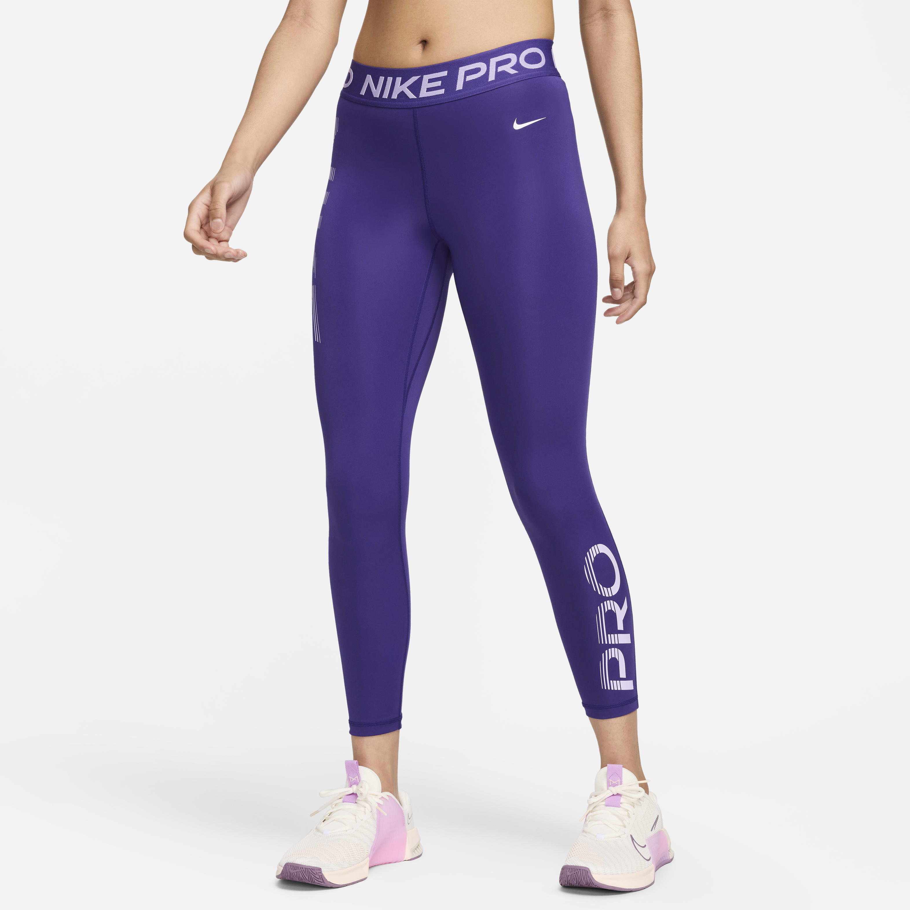 Buy Nike Pro Women s Mid Rise 7 8 Graphic Leggings Nike Saudi Official