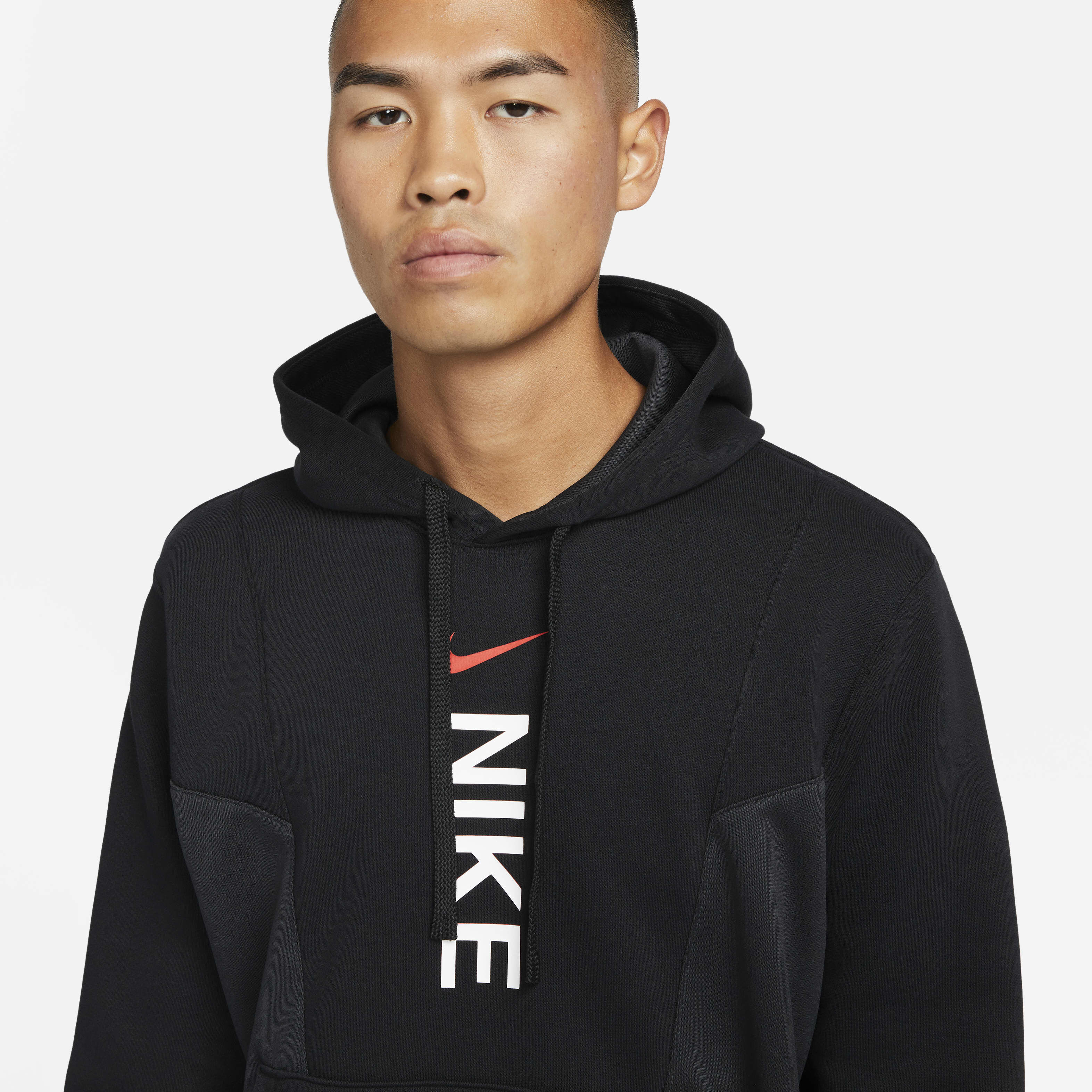 nike hybrid hoodie black