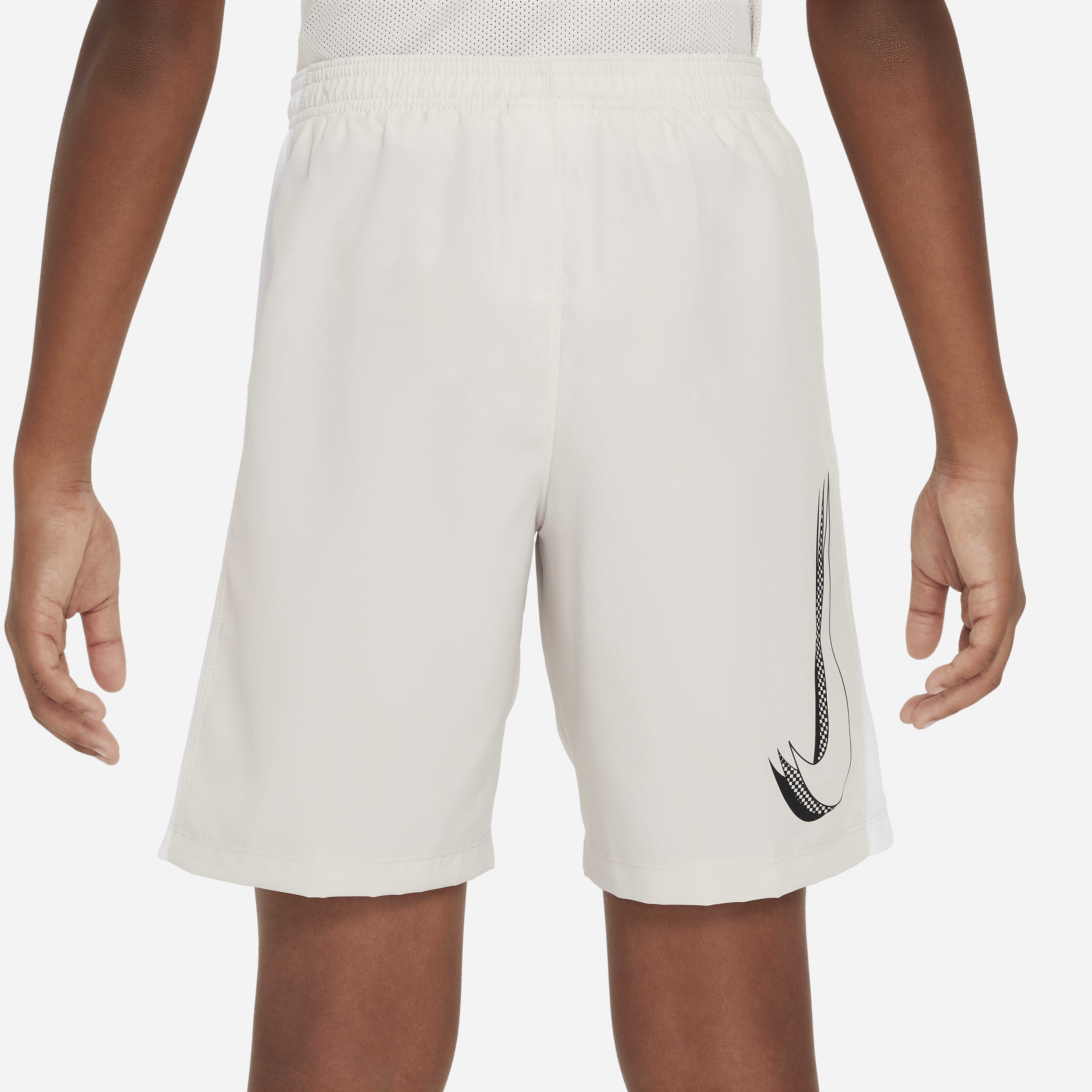 Buy Nike Dri FIT Academy Older Kids Football Shorts Light Orewood Brown White Black Nike Saudi Official