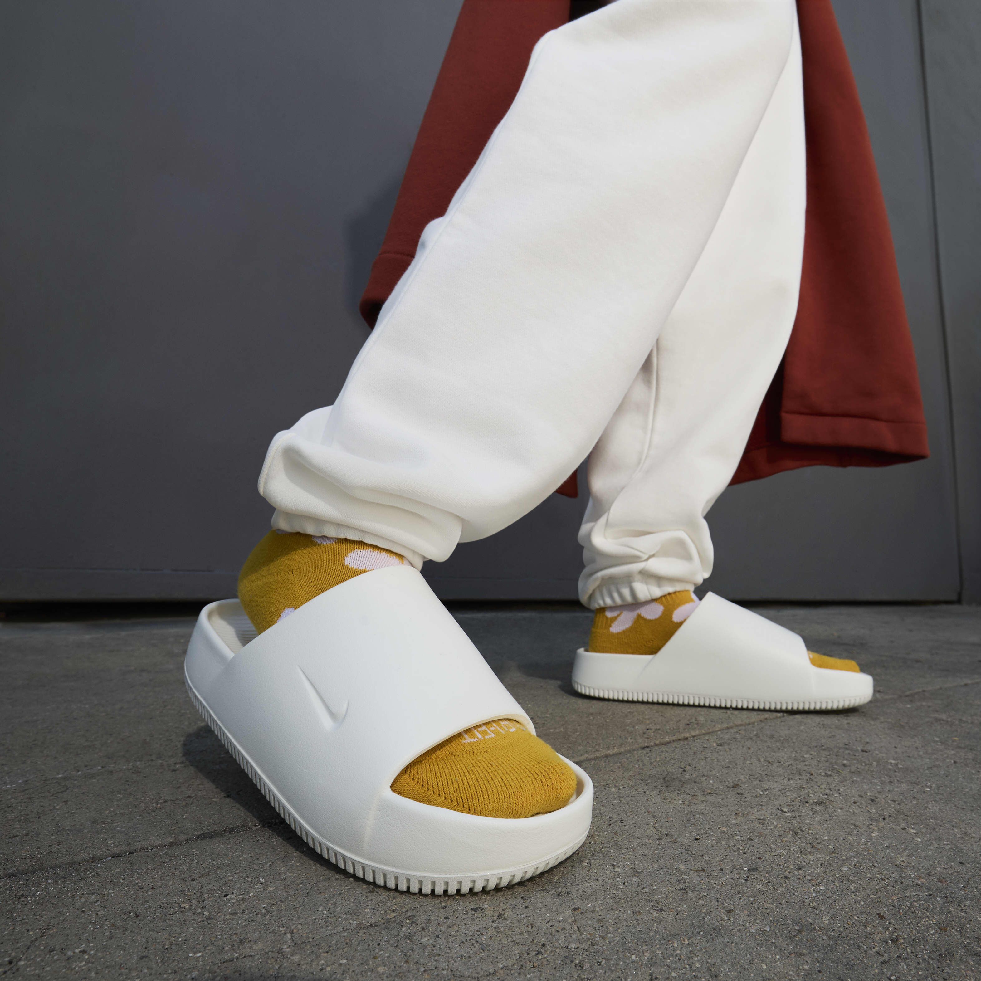 Nike slides white women's new arrivals