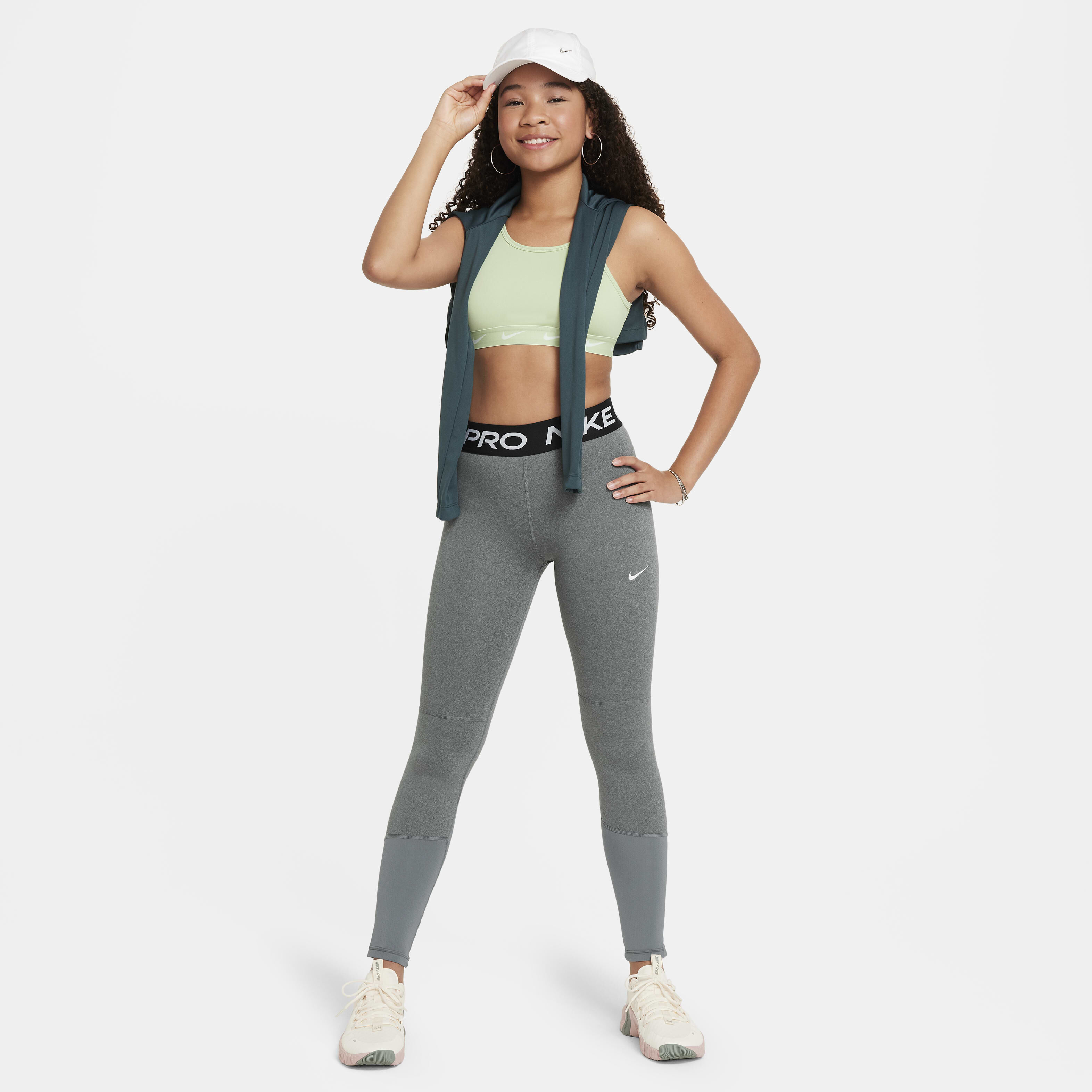 Buy Nike Pro Dri FIT Older Kids Girls Leggings Nike Saudi Official