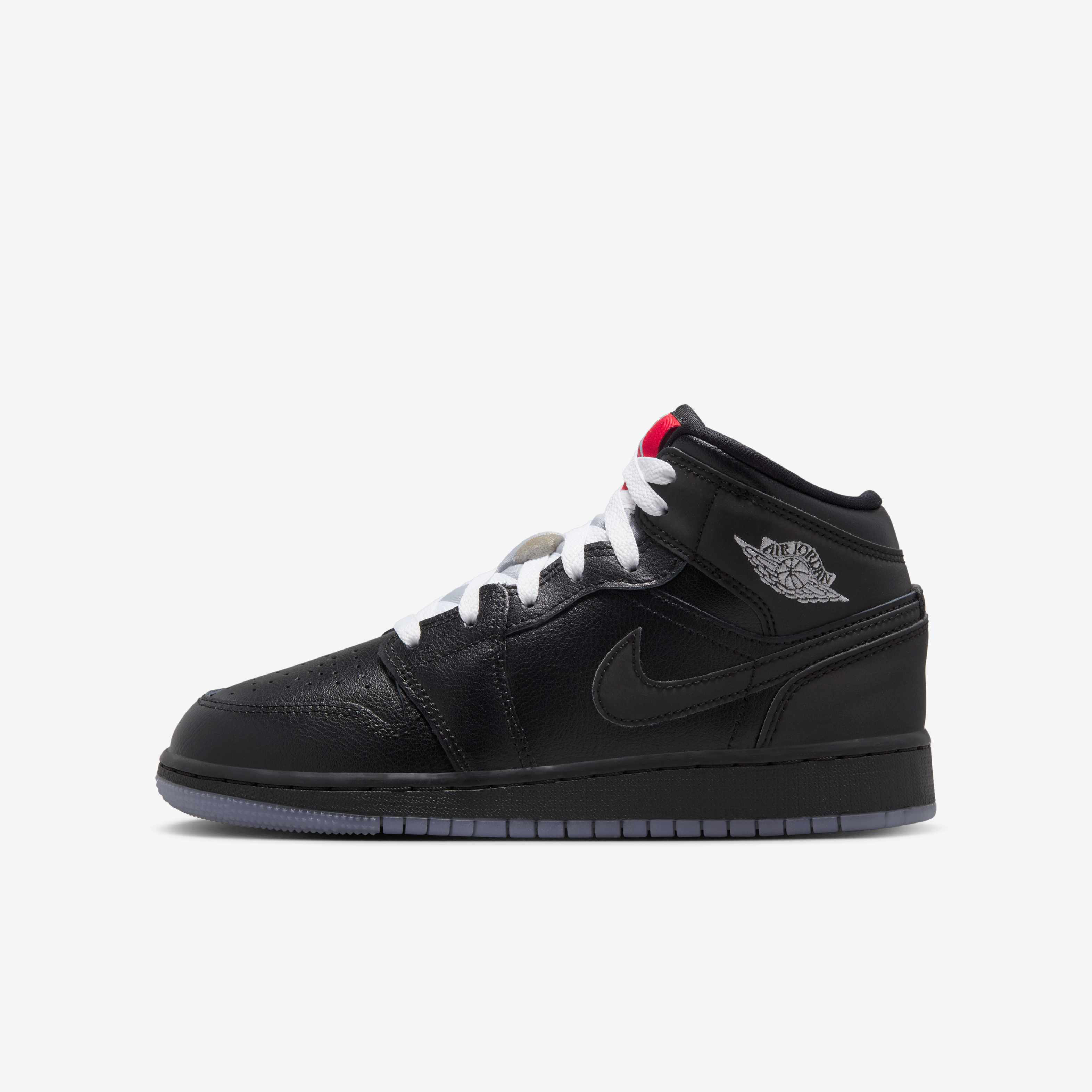 Buy Air Jordan 1 Mid SE Older Kids' Shoes - Black/White/Wolf Grey/Black |  Nike Saudi Official
