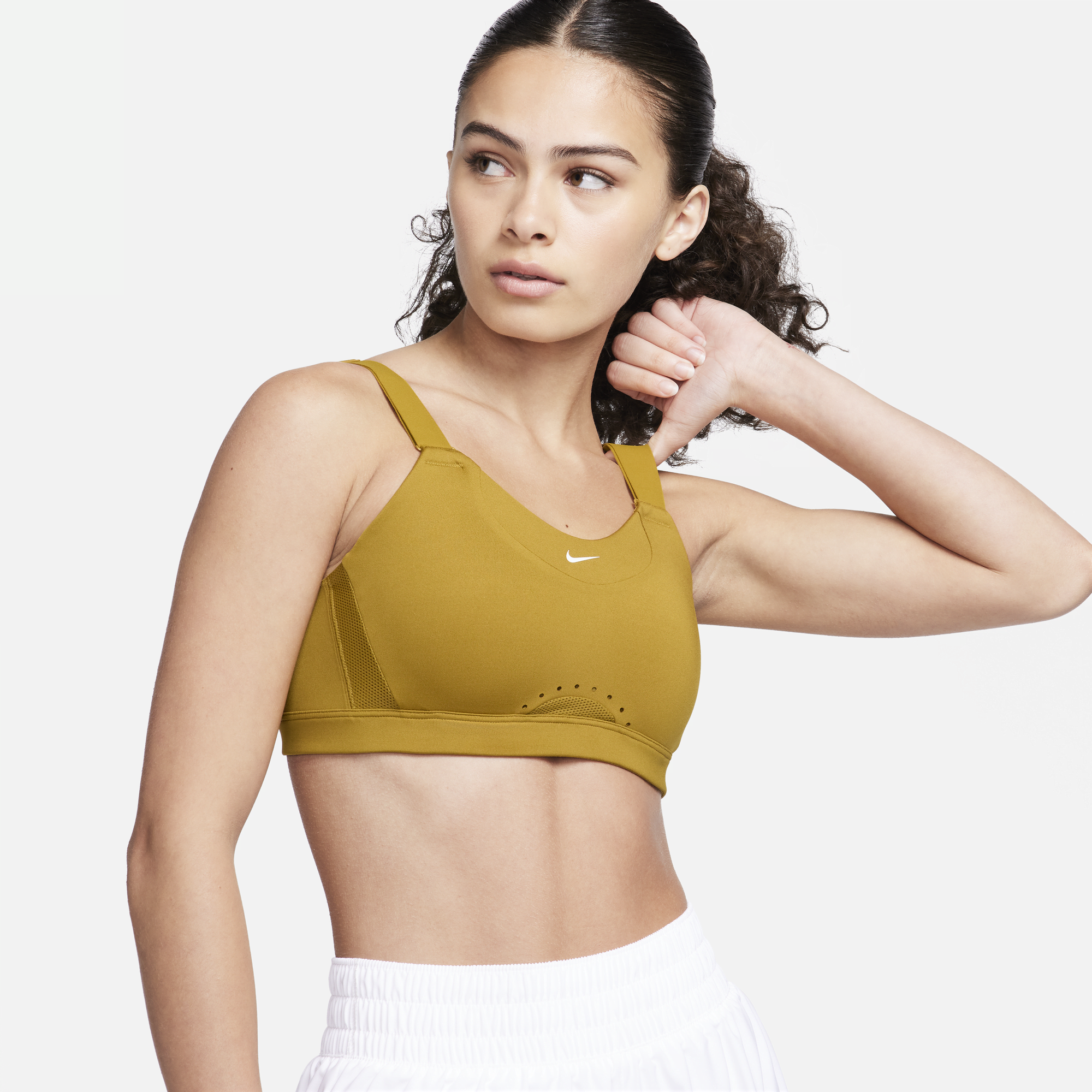 Nike yellow sports bra top