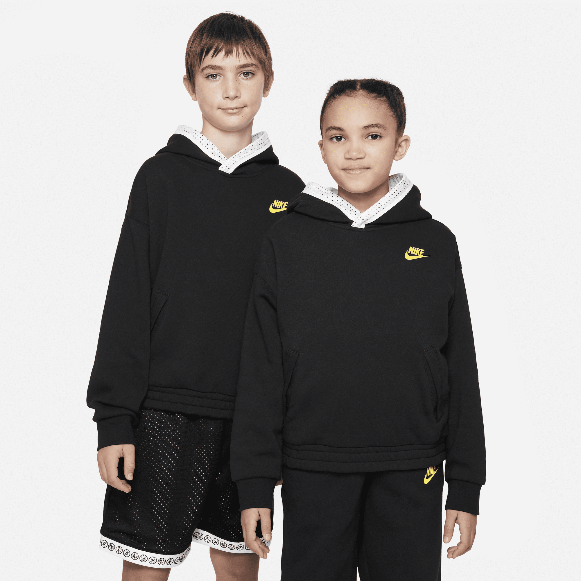 Boys black nike jumper hot sale