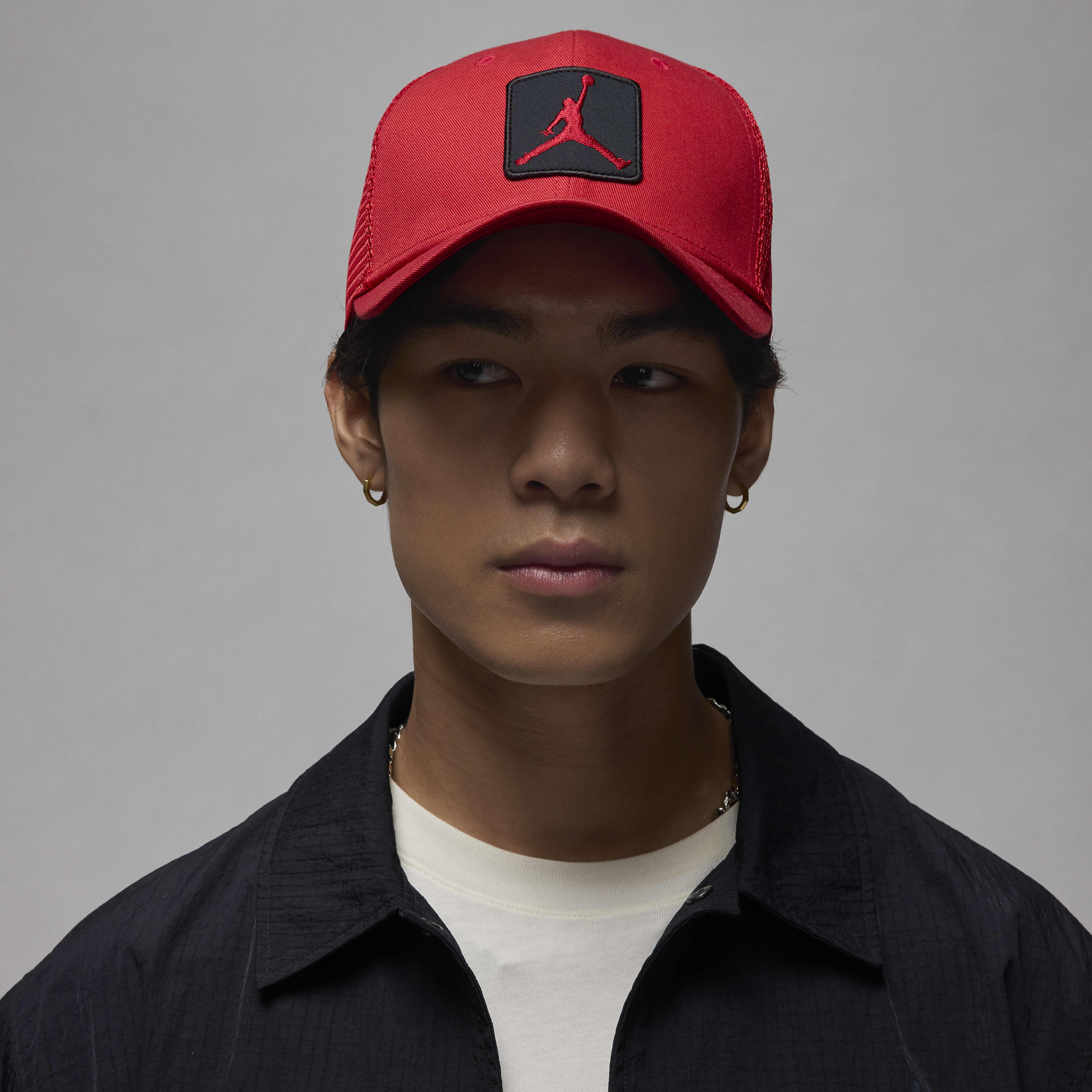 Buy Jordan Rise Structured Hat - Gym Red/Black | Nike Saudi