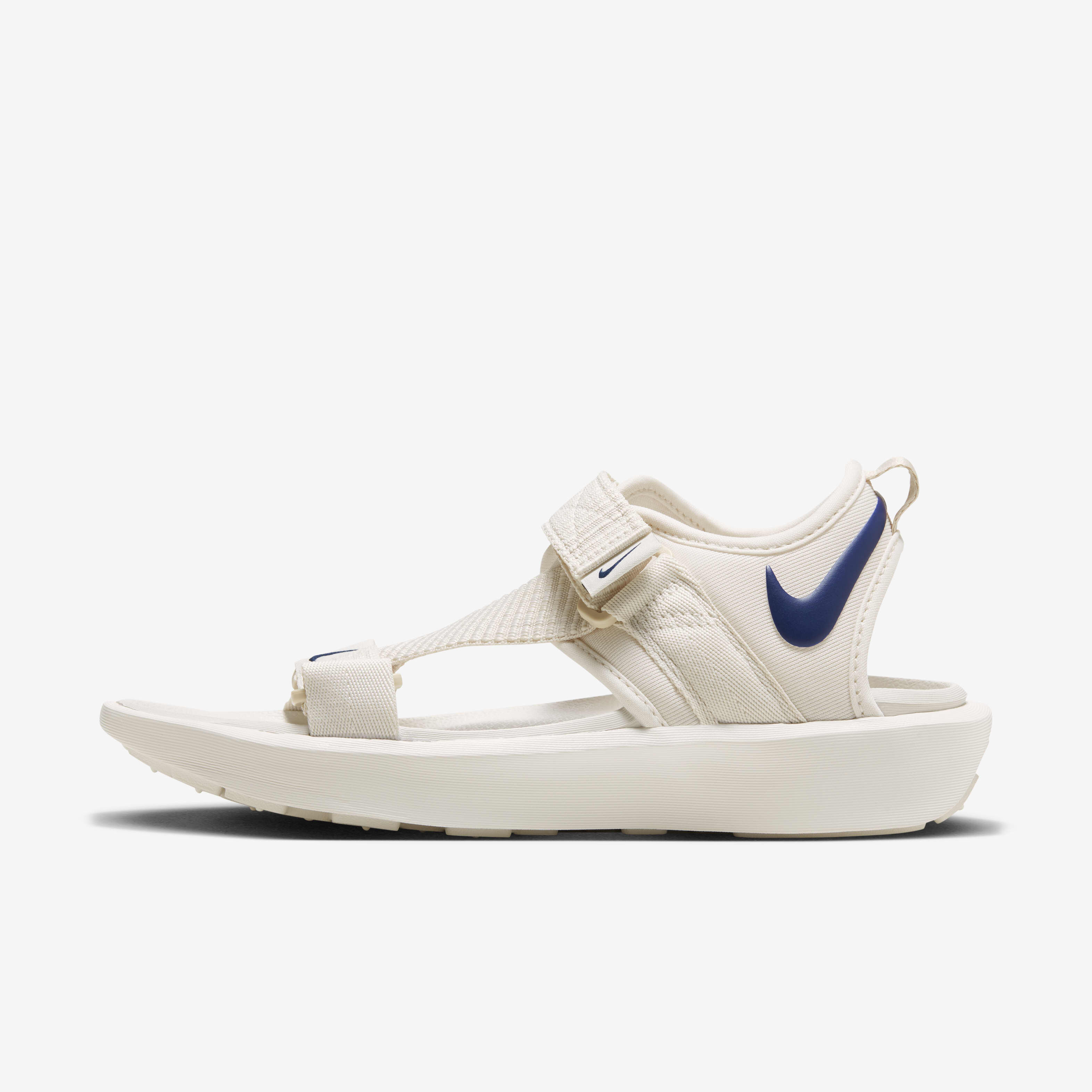 Grey and white nike sandals hotsell