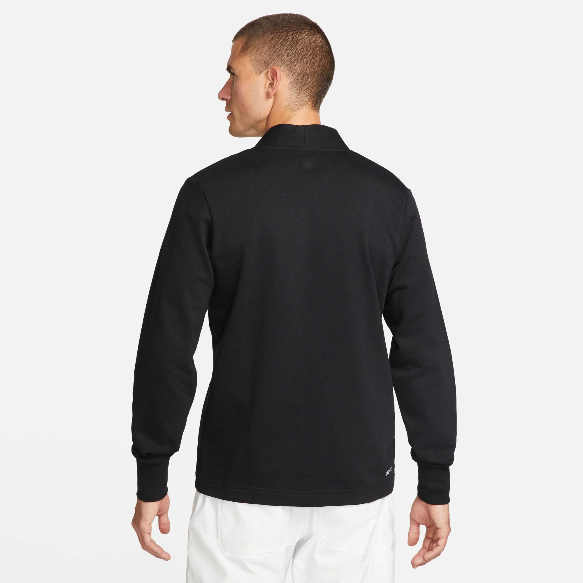 Buy Nike Dri-FIT Standard Issue Men's Golf Cardigan - Black/White