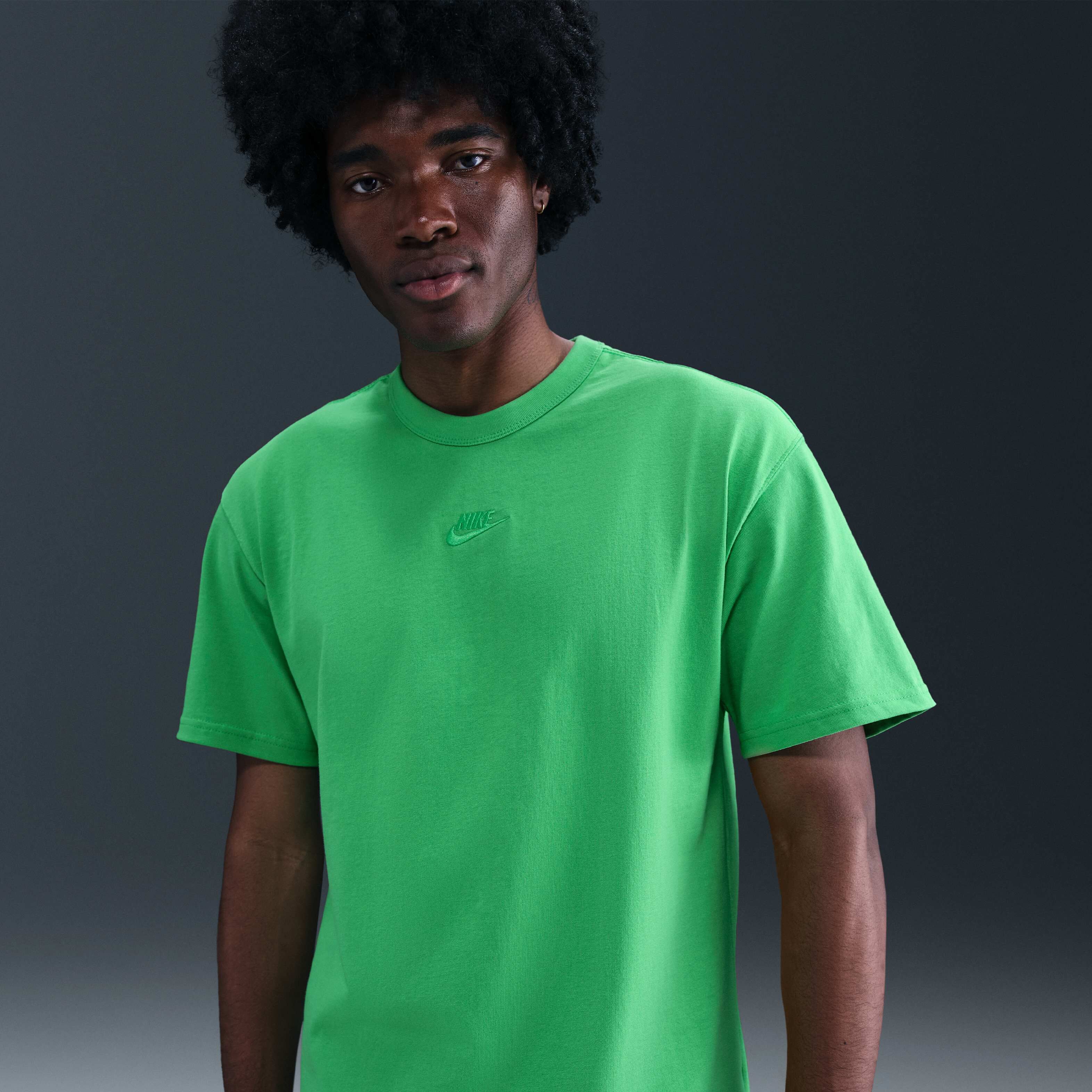 Buy Nike Sportswear Premium Essentials Men's T-Shirt Green Shock
