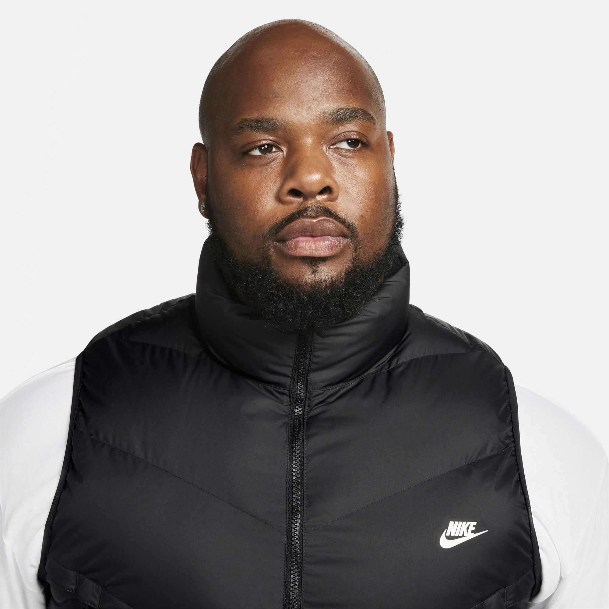 Nike down fill gilet jacket black on sale