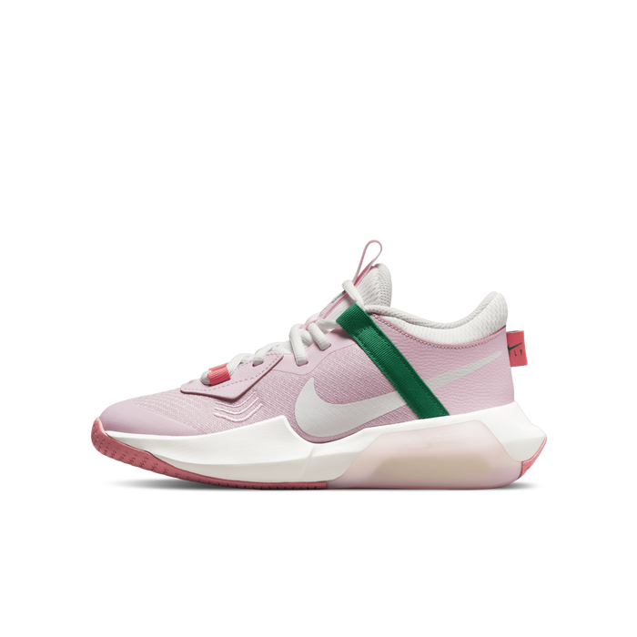 Pink boys top basketball shoes