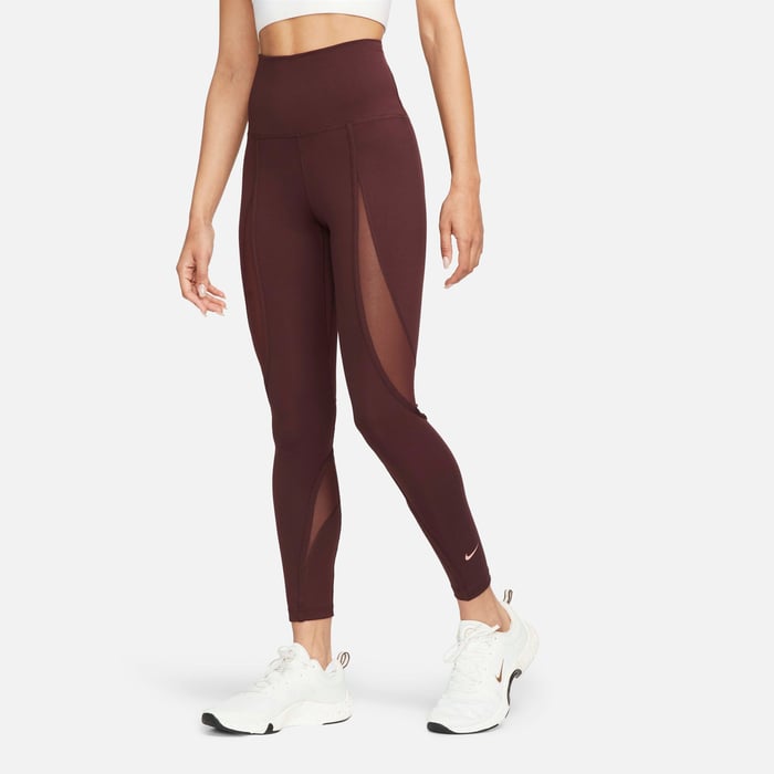 Buy Nike One Women's High-Waisted 7/8 Mesh-Panelled Leggings