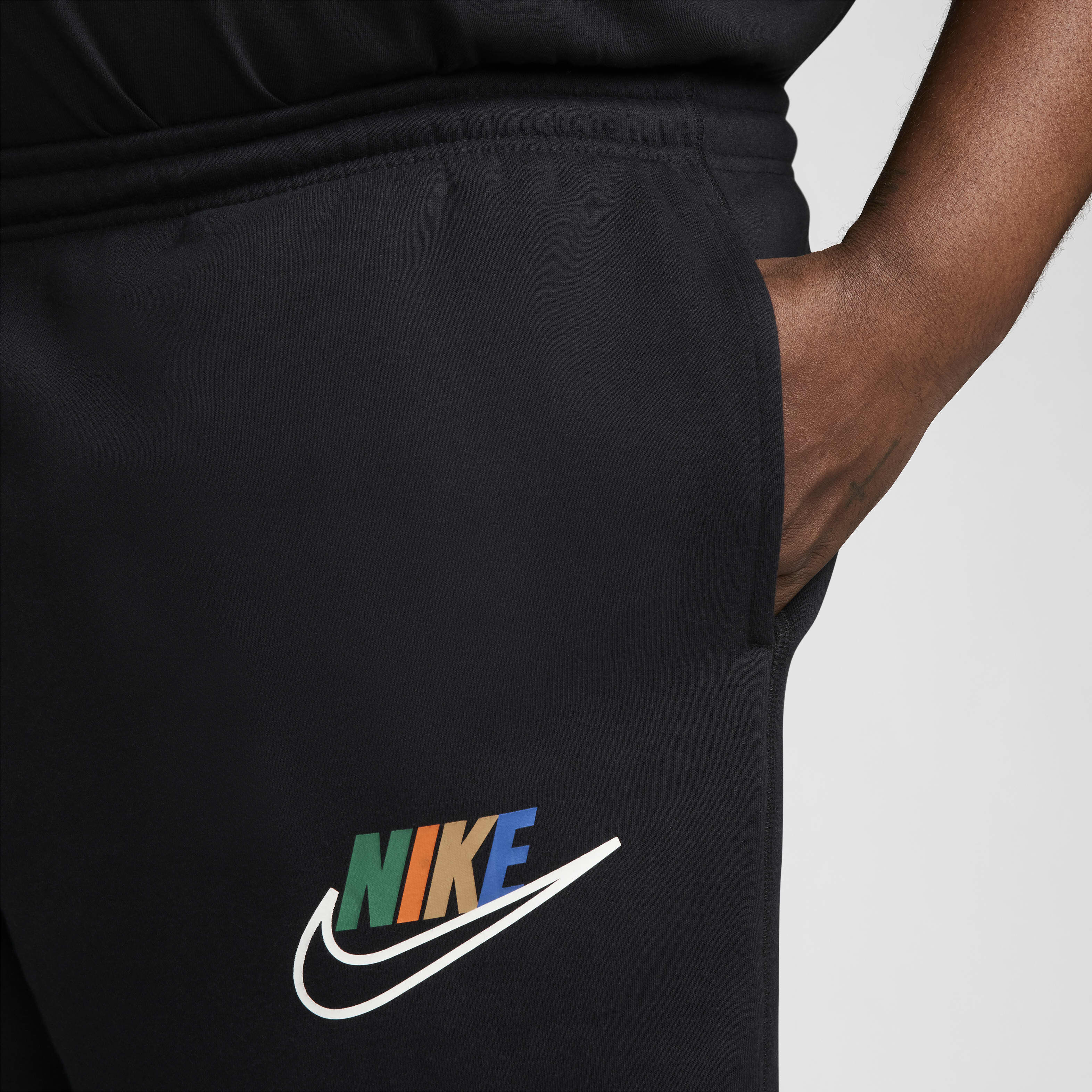 Buy Nike Club Fleece Men s Open Hem Fleece Trousers Nike Saudi Official