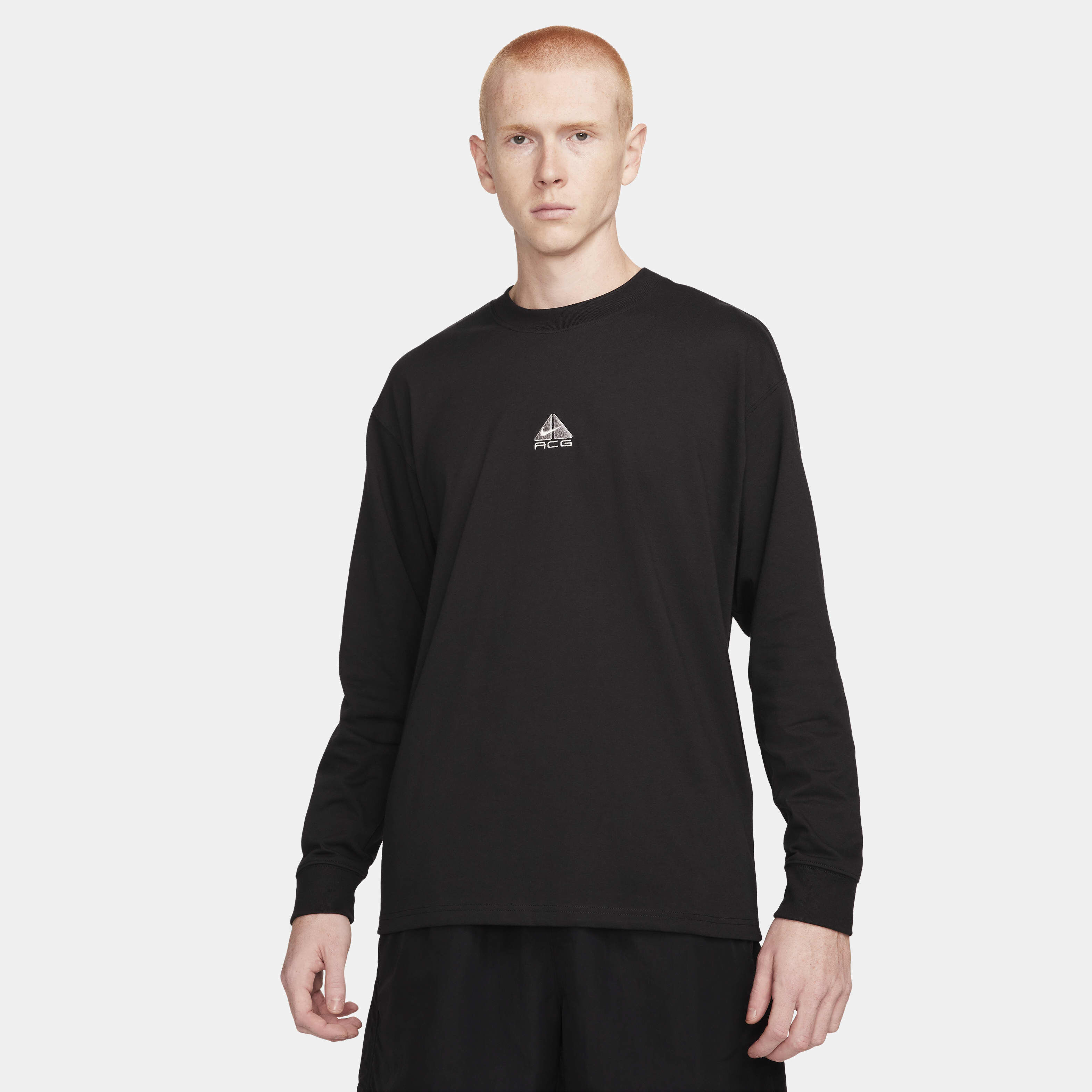 Buy Nike ACG Lungs Men s Long Sleeve T Shirt Black Summit White Nike Saudi Official
