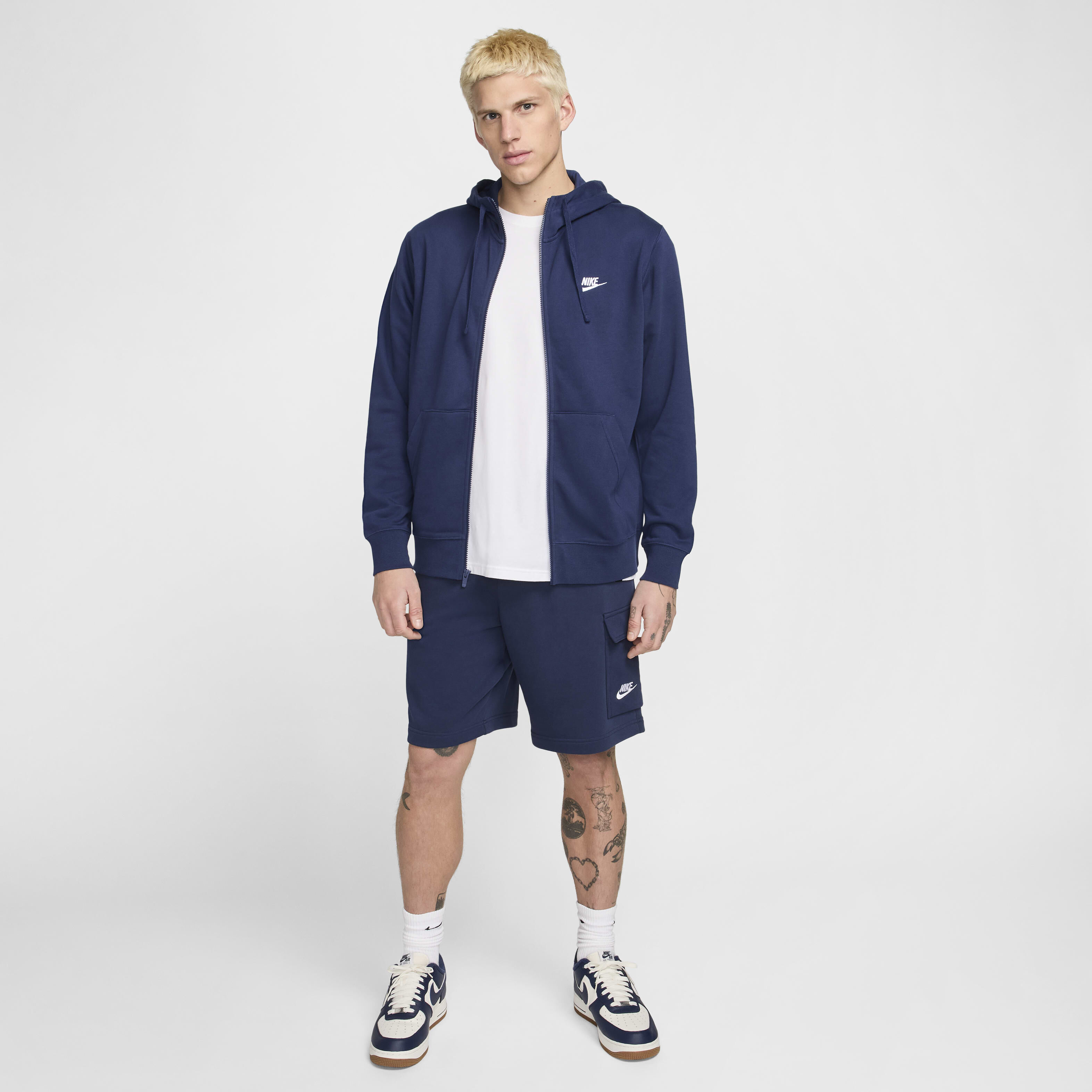 Buy Nike Sportswear Club Men's Full-Zip Hoodie - Midnight