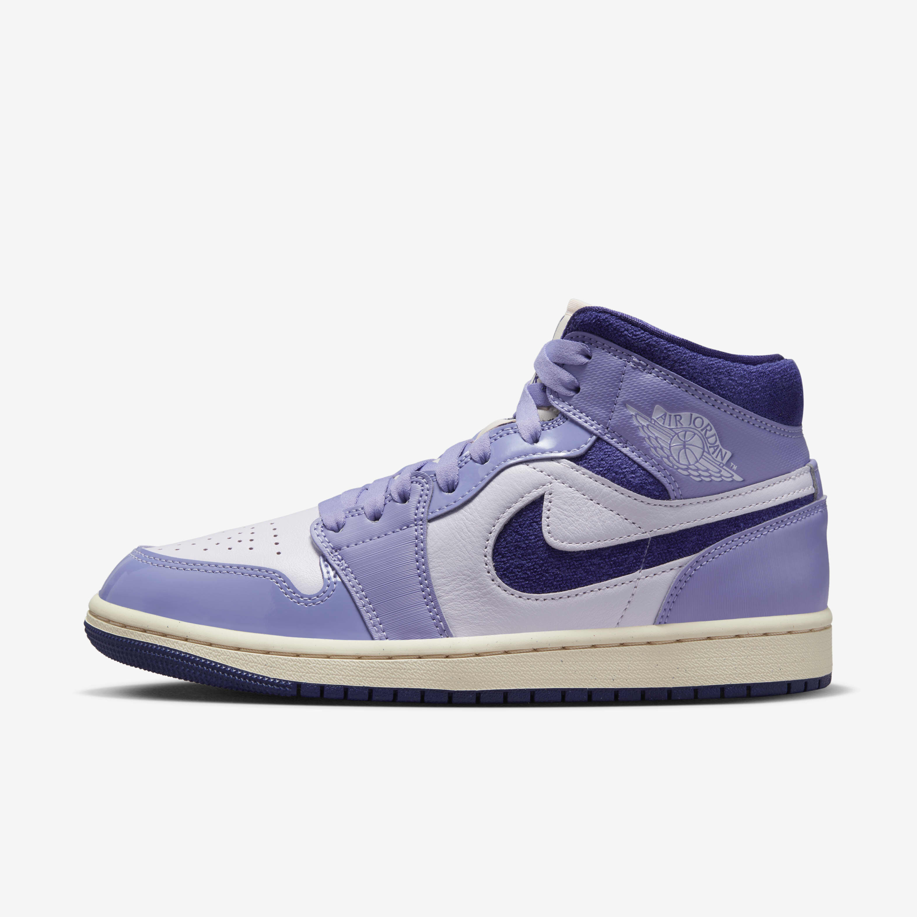 Buy Air Jordan 1 Mid SE Women s Shoes Sky J Light Purple Barely Grape Guava Ice Sky J Purple Nike Saudi Official