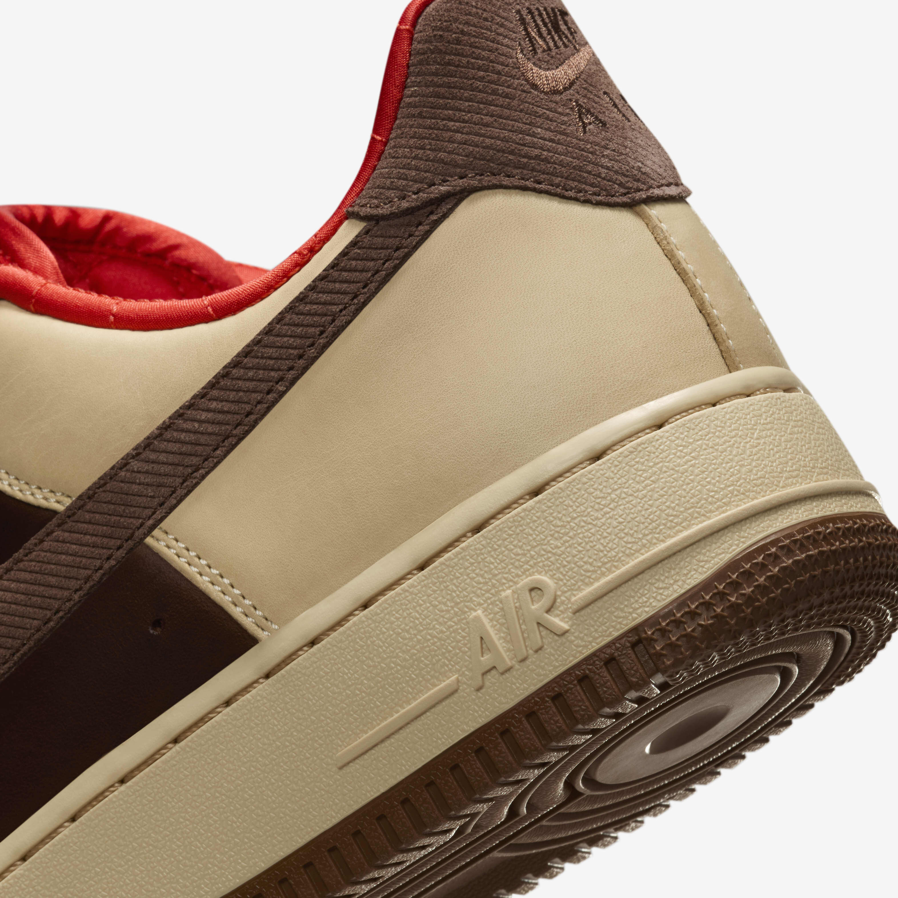 Nike air force 1 7 leather red discount