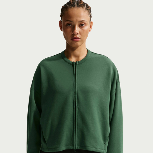 Training & Gym Jackets & Gilets-Nike, Nike 24.7 ImpossiblySoft, Women's Dri-FIT Oversized Crew-Neck Full-Zip Top