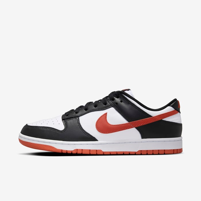 Buy Nike Dunk Low Retro Men's Shoes White/Black/Dragon Red