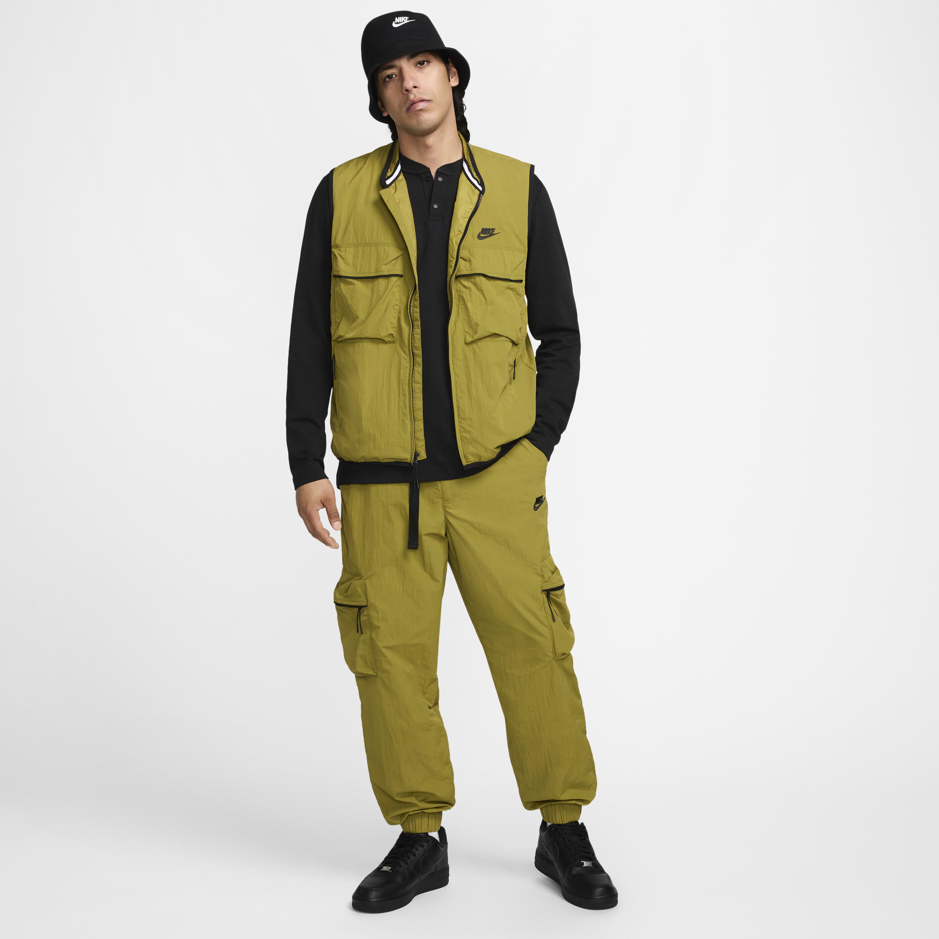 Buy Nike Tech Men's Woven Cargo Trousers - Pacific Moss