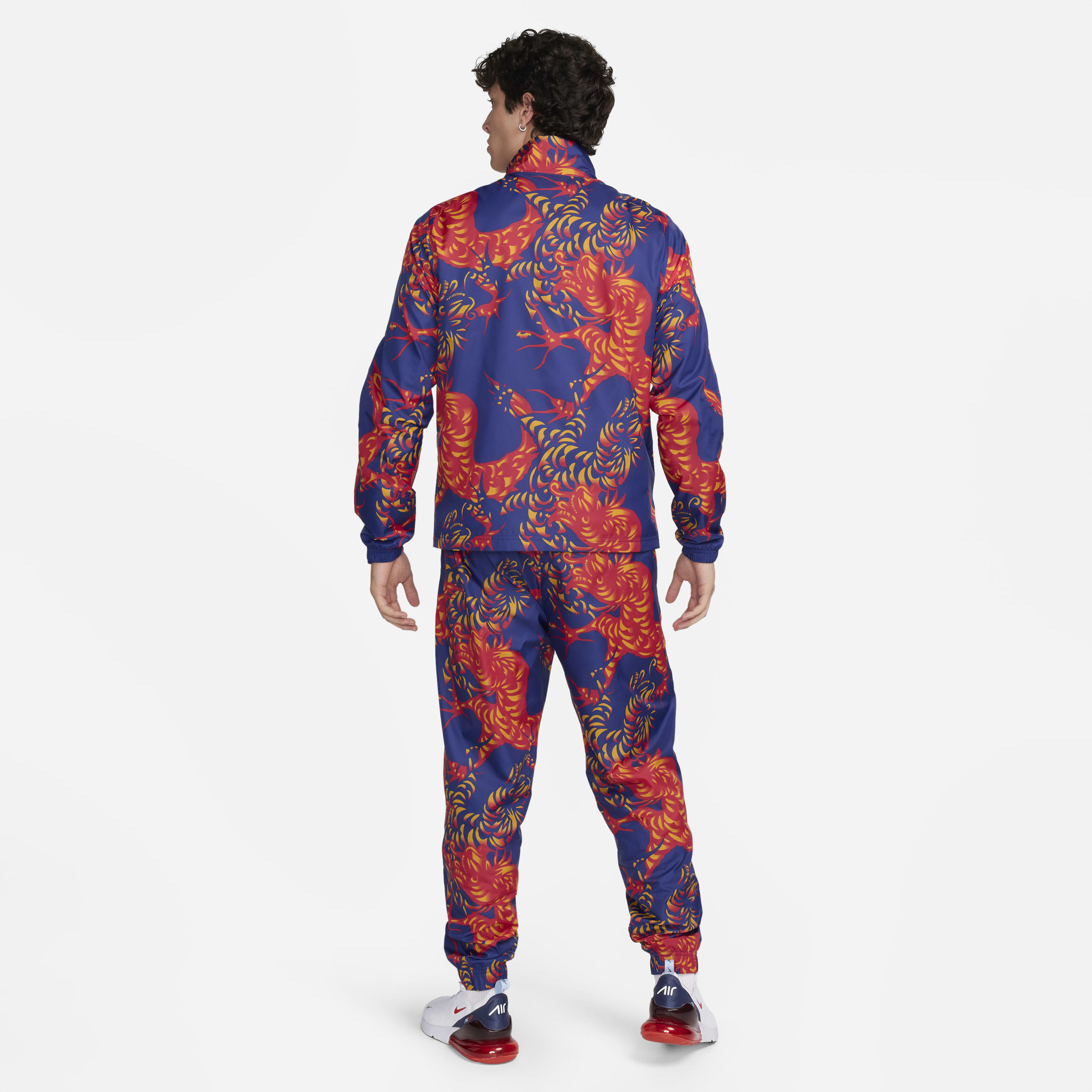 Buy F.C. Barcelona Men s Nike Football Woven Tracksuit Nike Saudi Official