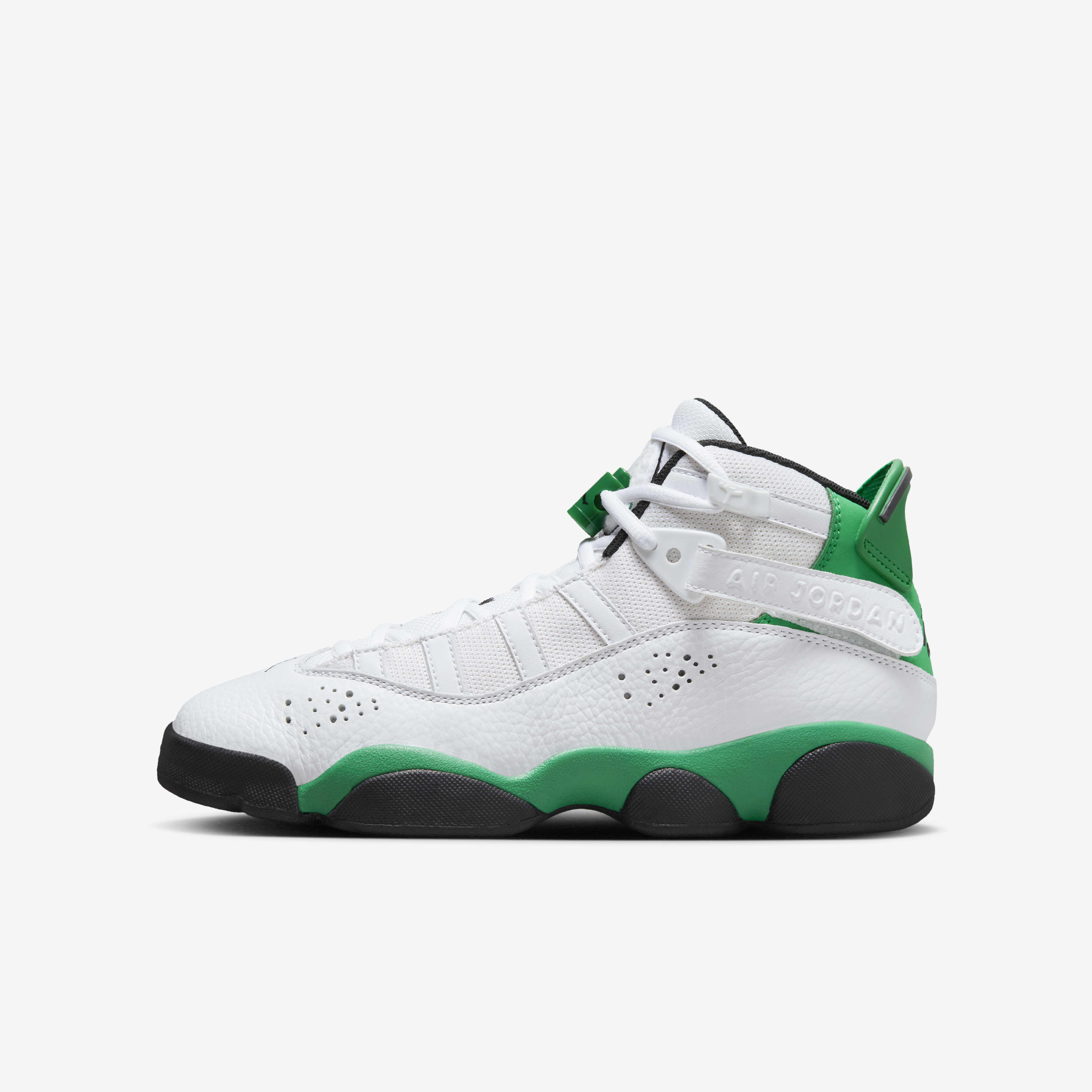 Buy Jordan Rings Older Kids' Shoes White/Black/Lucky Green