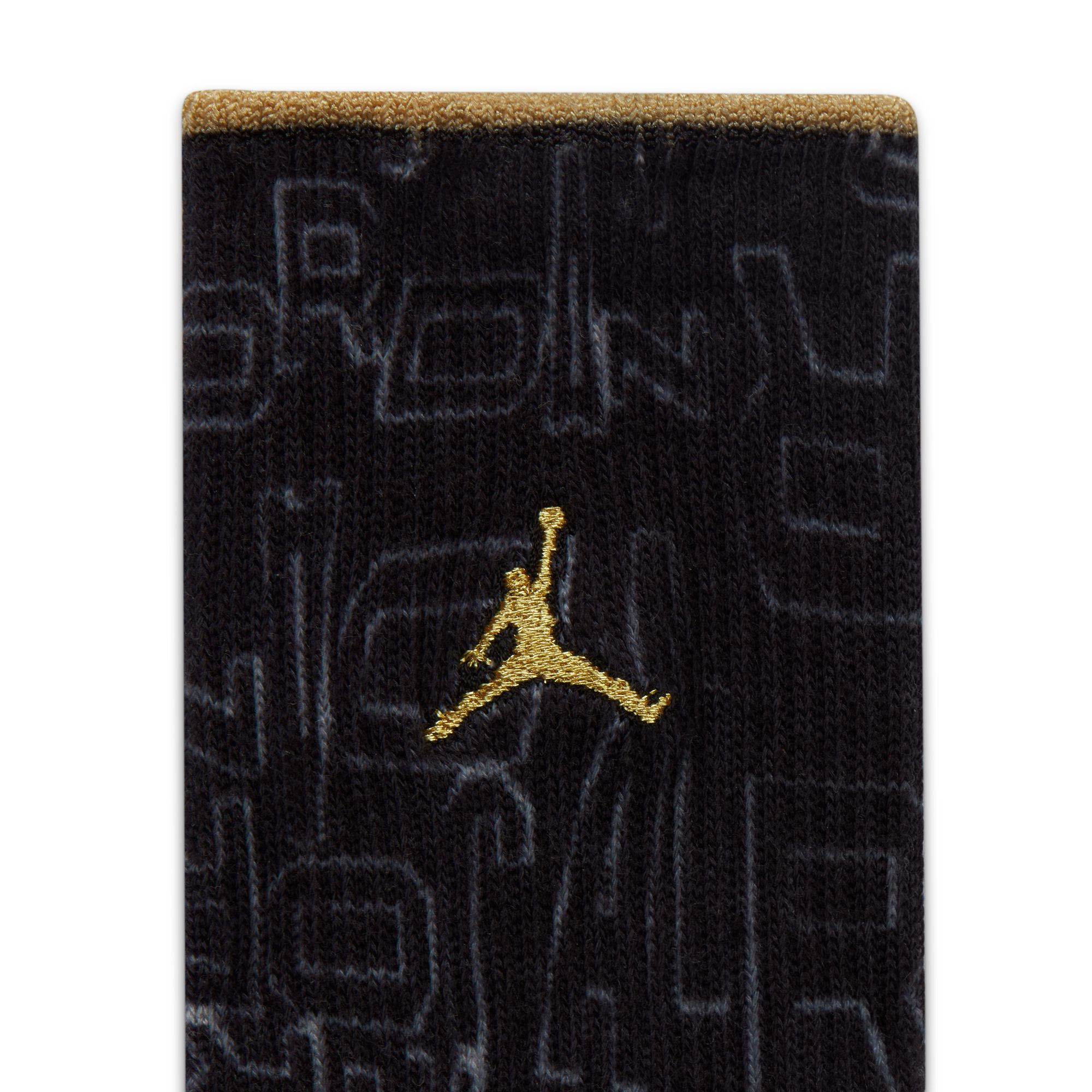 Black and gold best sale jordan socks