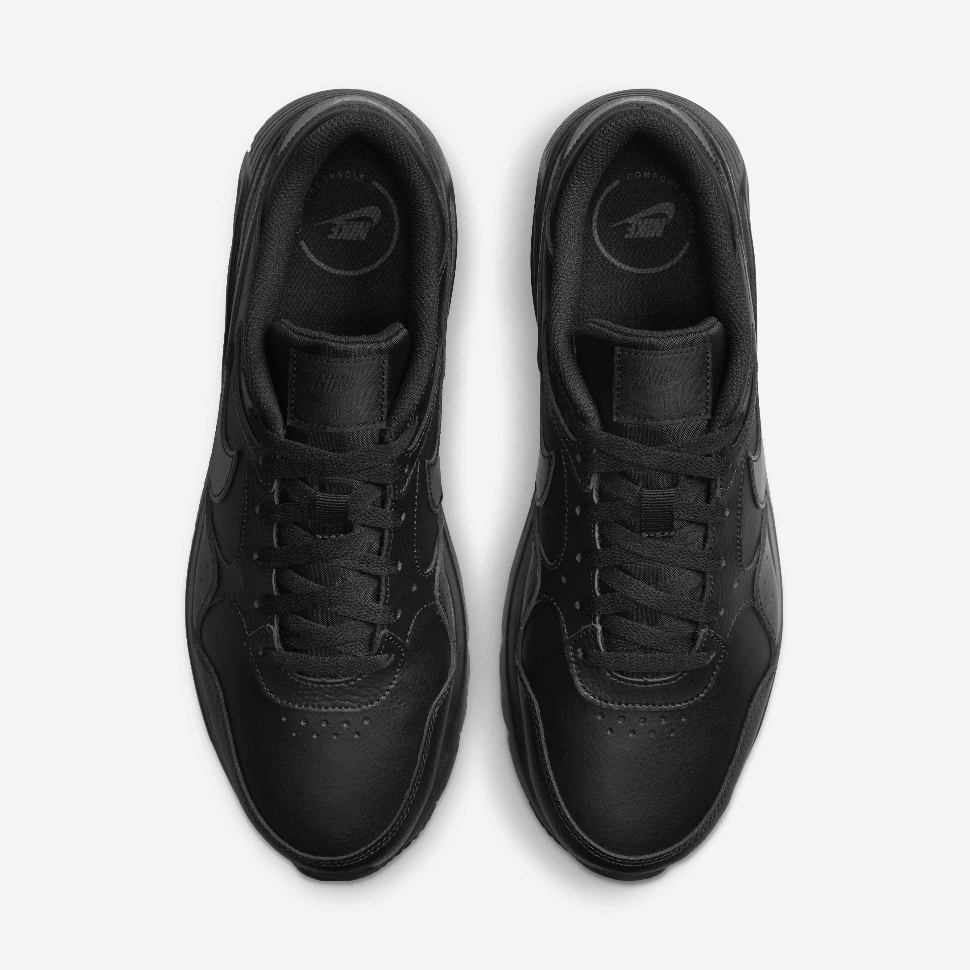 nike black leather shoes mens