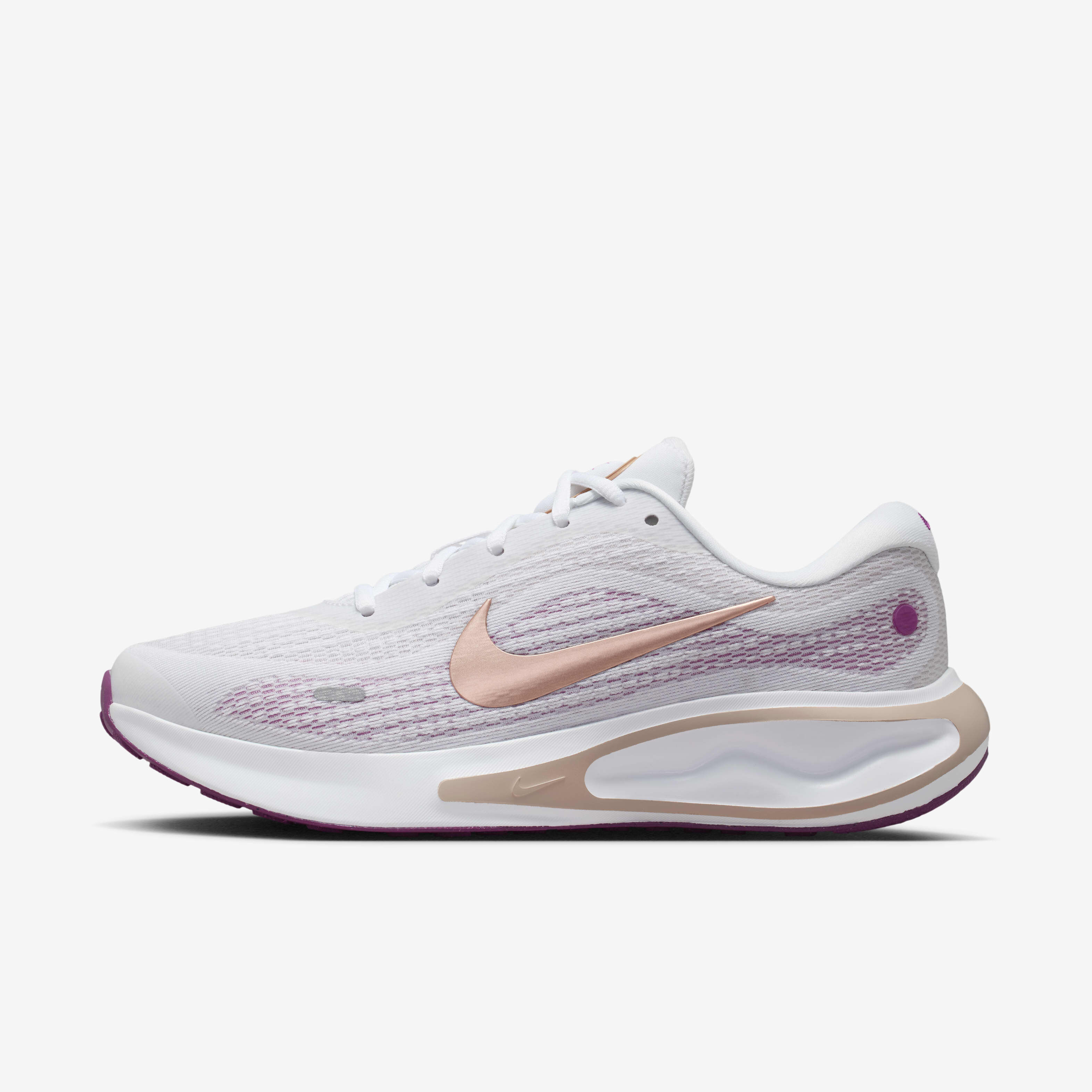 Buy Nike Journey Run Women s Road Running Shoes White Hot Fuchsia Platinum Violet Metallic Red Bronze Nike Saudi Official