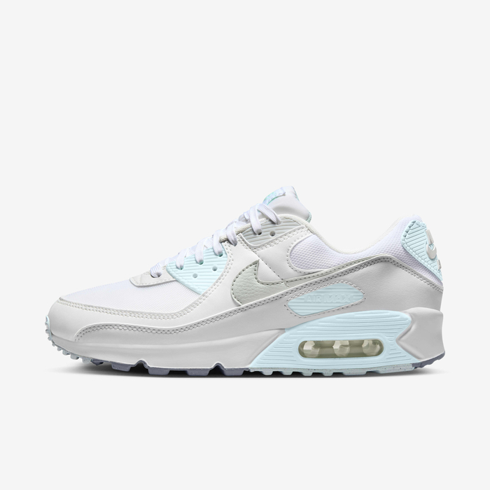 Buy Nike Air Max 90 Women's Shoes White/Glacier Blue/Wolf Grey