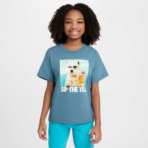 Kids Style By-Nike, Nike Sportswear, Older Kids' (Girls') T-Shirt Kids Style By-Nike, Nike Sportswear, Older Kids' (Girls') T-Shirt