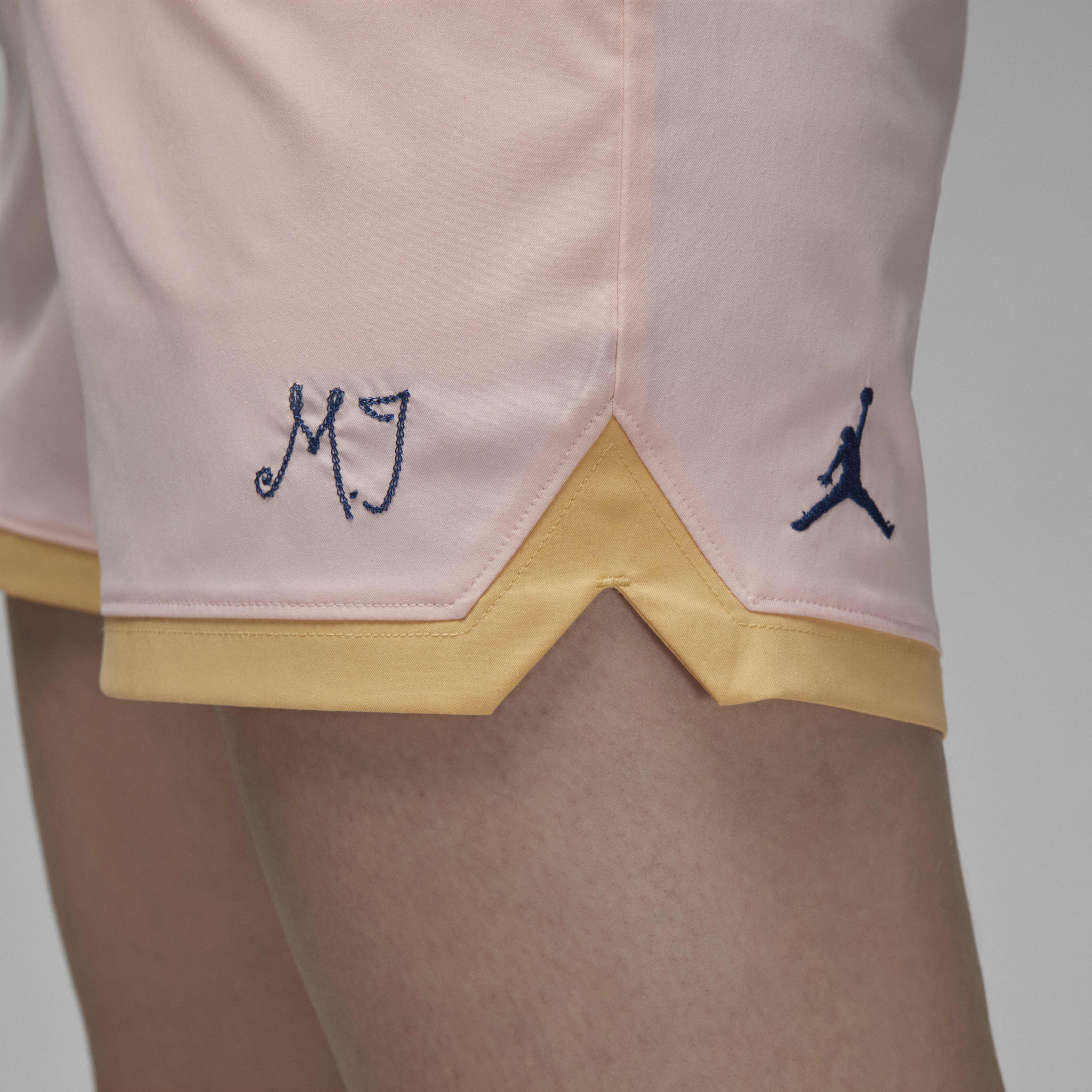 Buy Jordan Women s Woven Shorts Atmosphere Celestial Gold French Blue Nike Saudi Official