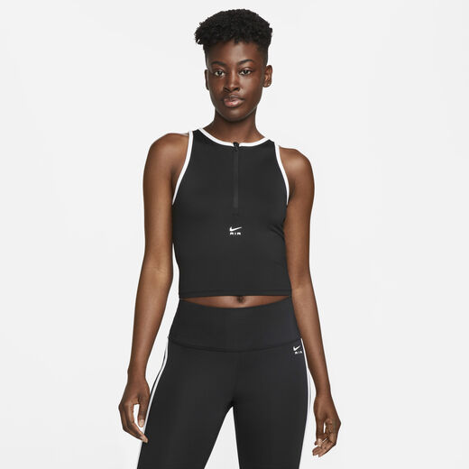 T-Shirts & Tops-Nike, Nike Air Dri-FIT, Women's 1/2-Zip Running Tank Top