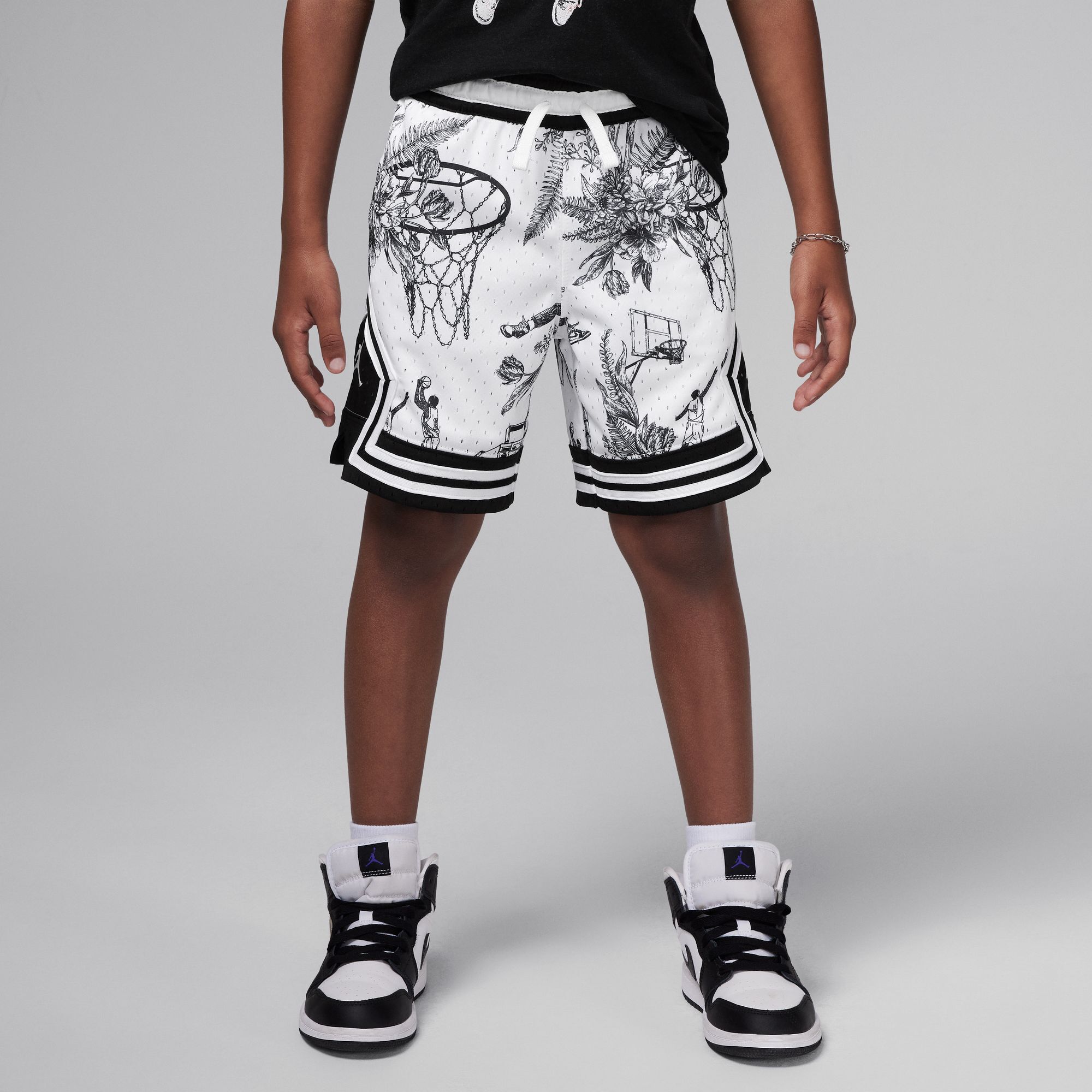 Buy Jordan Dri FIT Little Kids MJ Printed Sport Diamond Shorts Nike Saudi Official