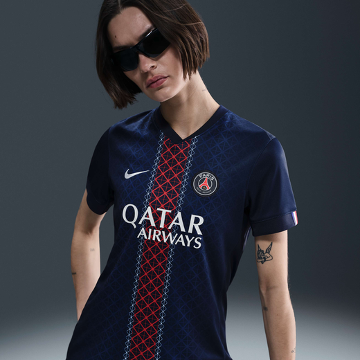 Women's Jerseys-Nike, Paris Saint-Germain 2025/26 Stadium Home, Women's Nike Dri-FIT Football Replica Shirt
