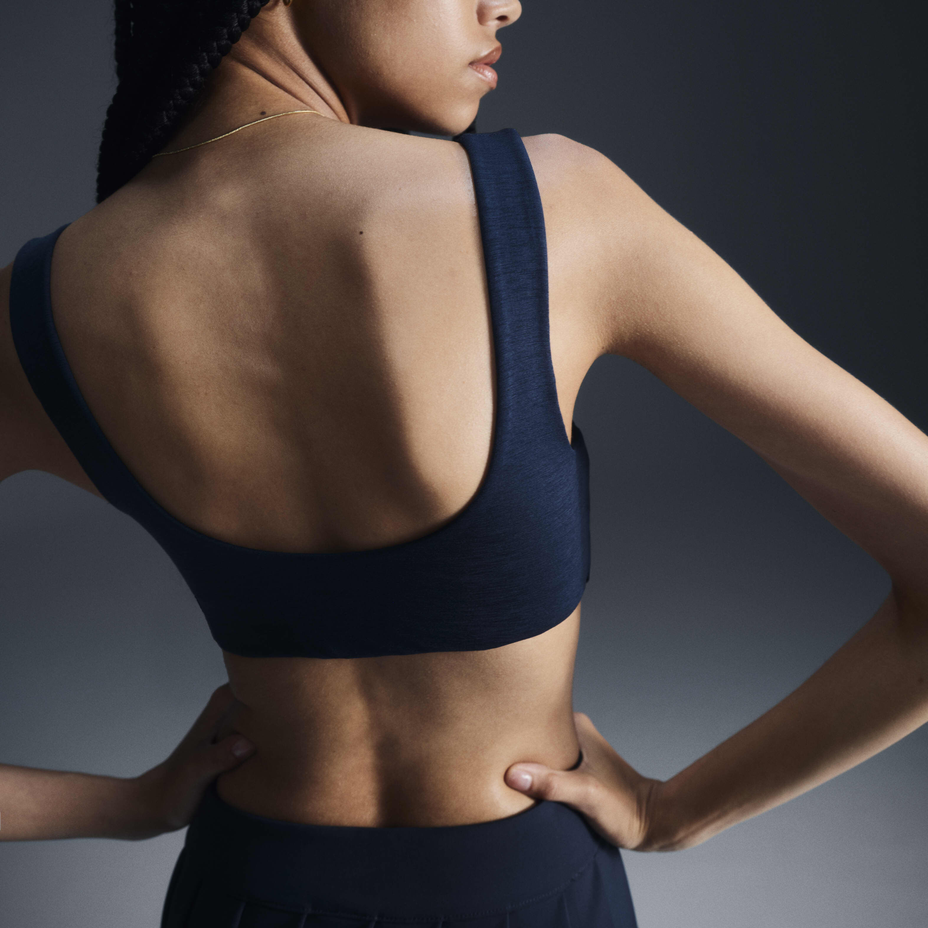 Nike navy blue sports bra outlet