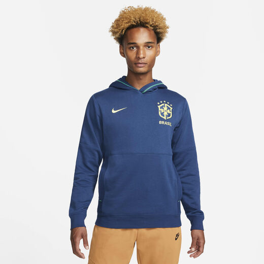 Brazil-Nike, Brazil Travel, Men's Fleece Football Hoodie