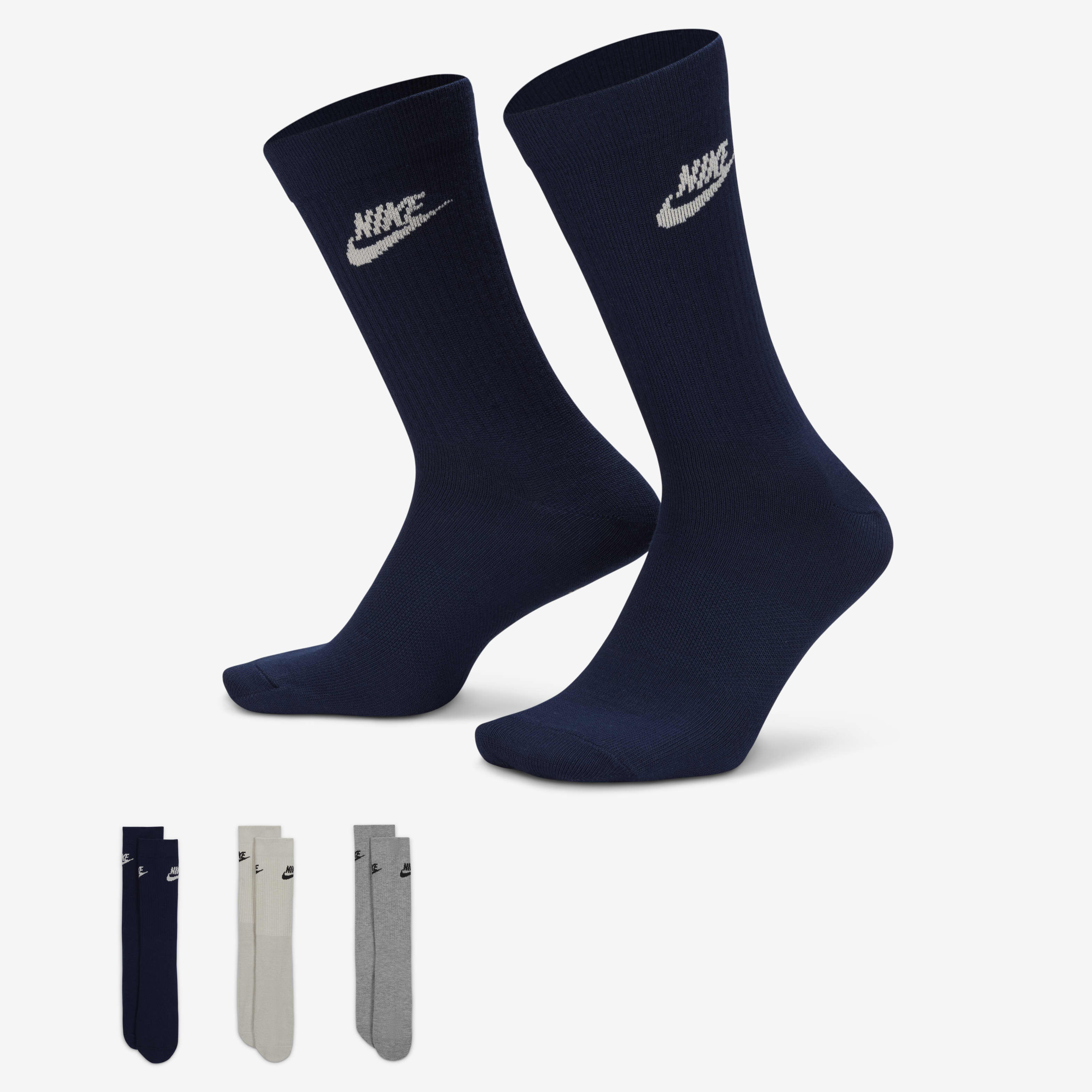 Buy Nike Sportswear Everyday Essential Crew Socks 3 Pairs Nike Saudi Official