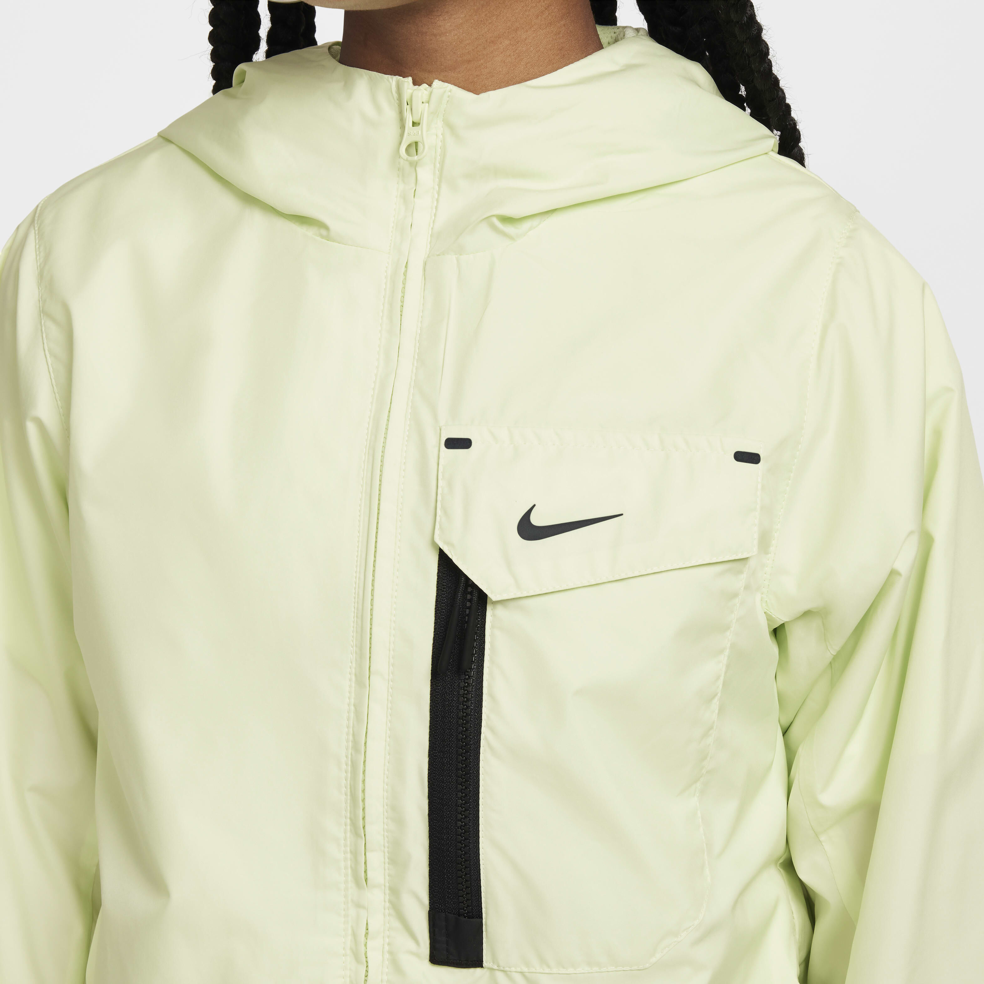 Buy Nike Sportswear City Utility Older Kids' Jacket - Lime Ice/Black/Black  | Nike Saudi Official