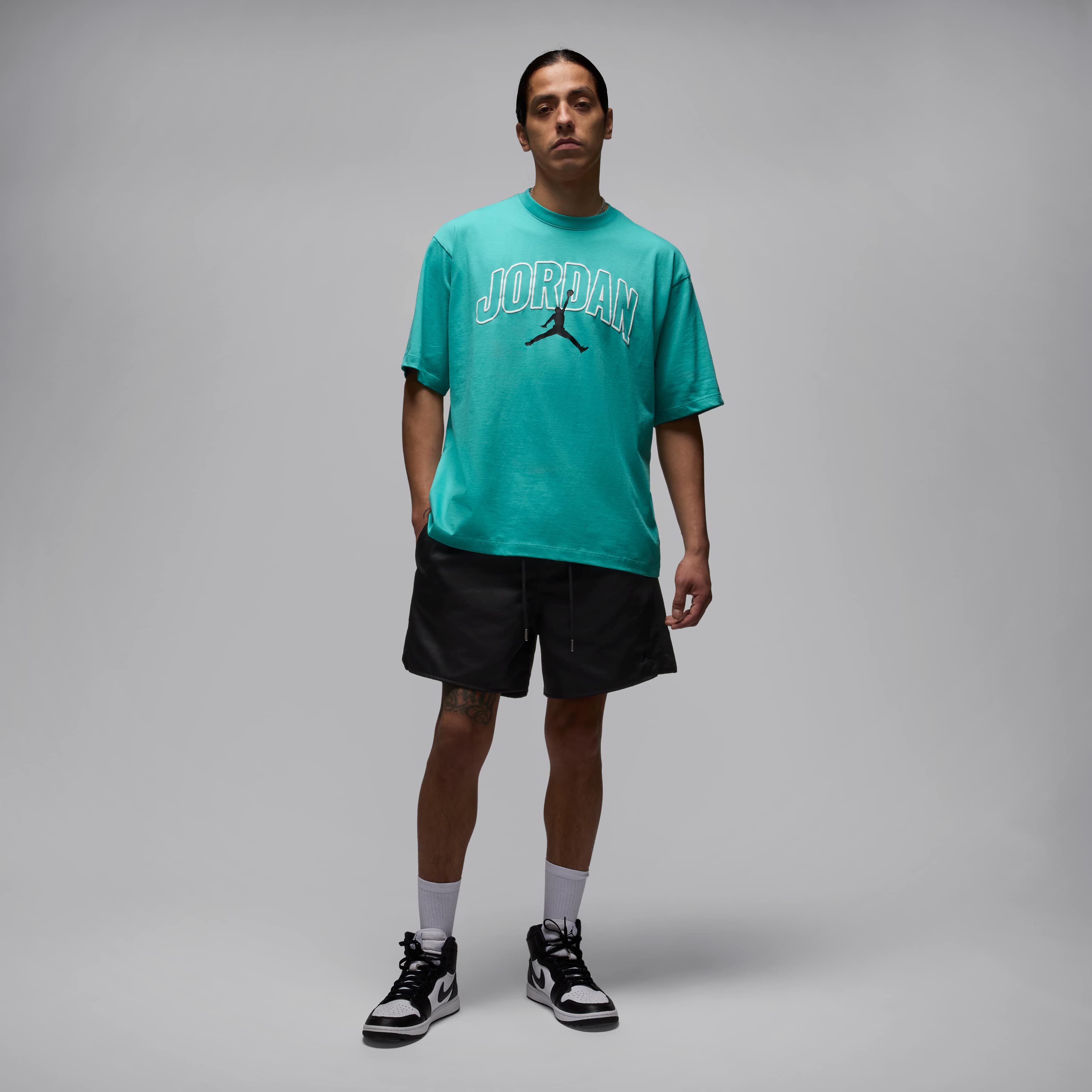 Buy Jordan Brooklyn Men's T-Shirt - Washed Teal/White/Black